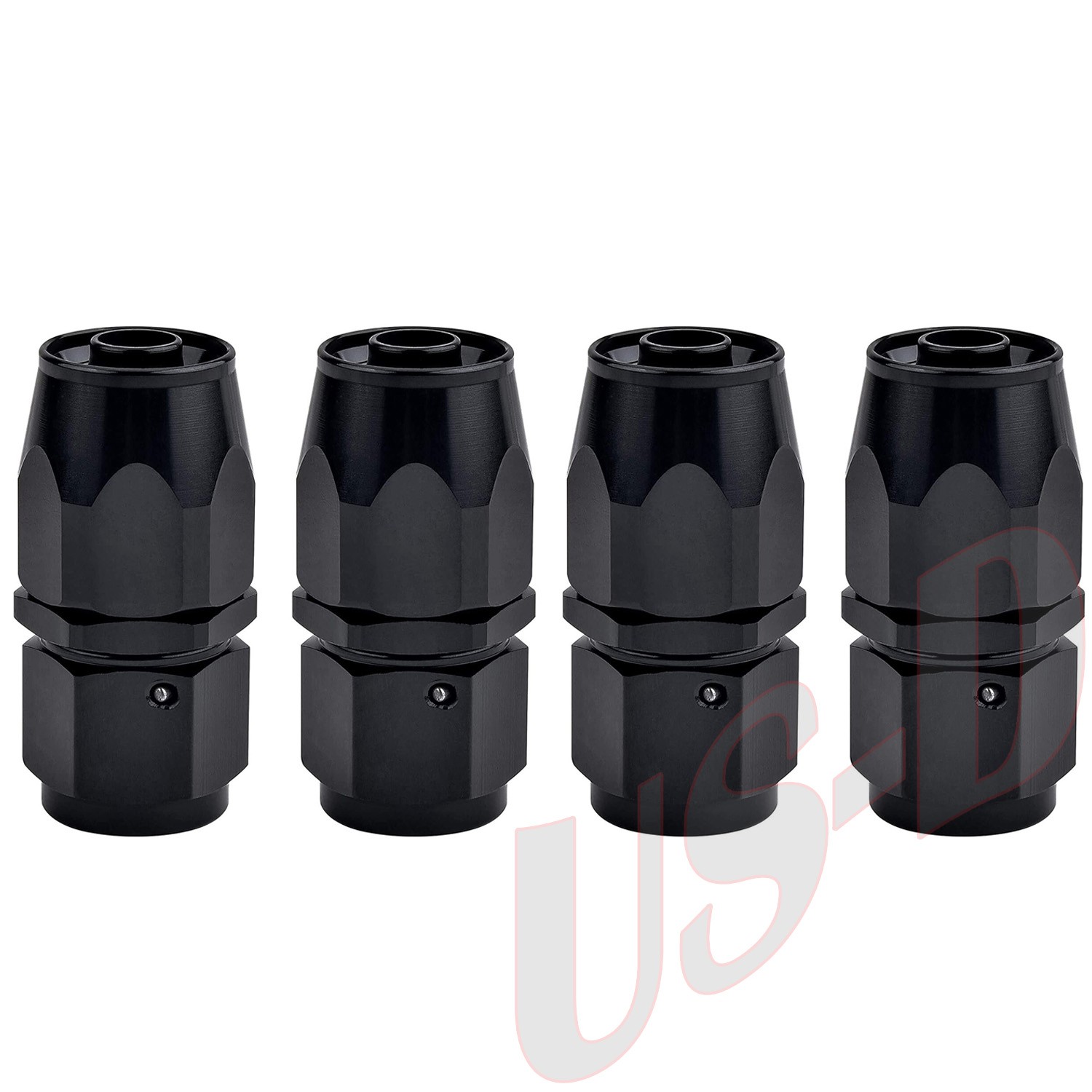 4pcs 8AN Hose End Fitting Straight Swivel for CPE Braided Hose AN8 US STOCK