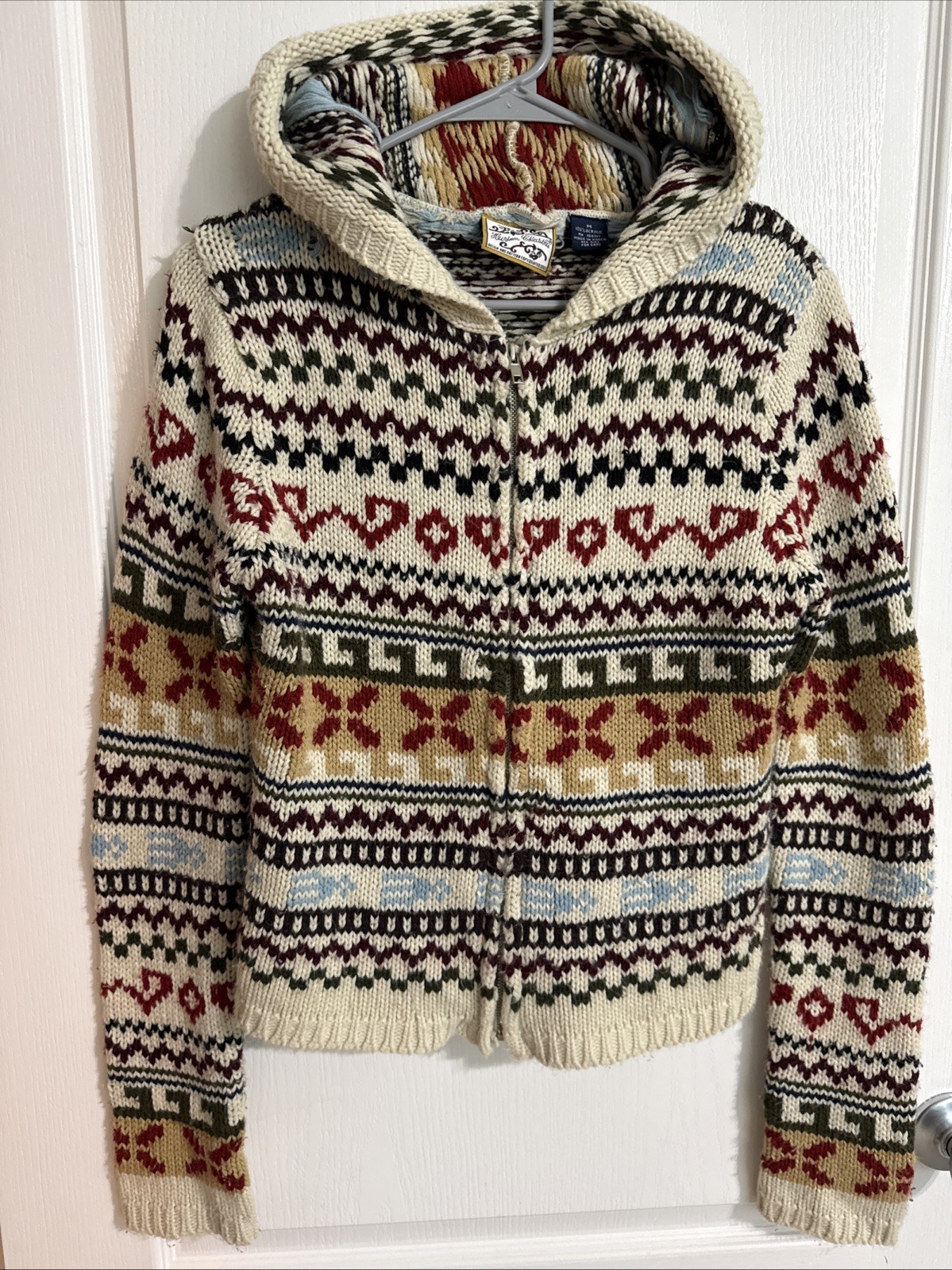 Vintage Heirloom Collectibles Cardigan Full Zip Sweater Fair Isle Grannycore SzM Vintage Heirloom Collectibles Cardigan Full Zip Sweater Fair Isle Grannycore SzM