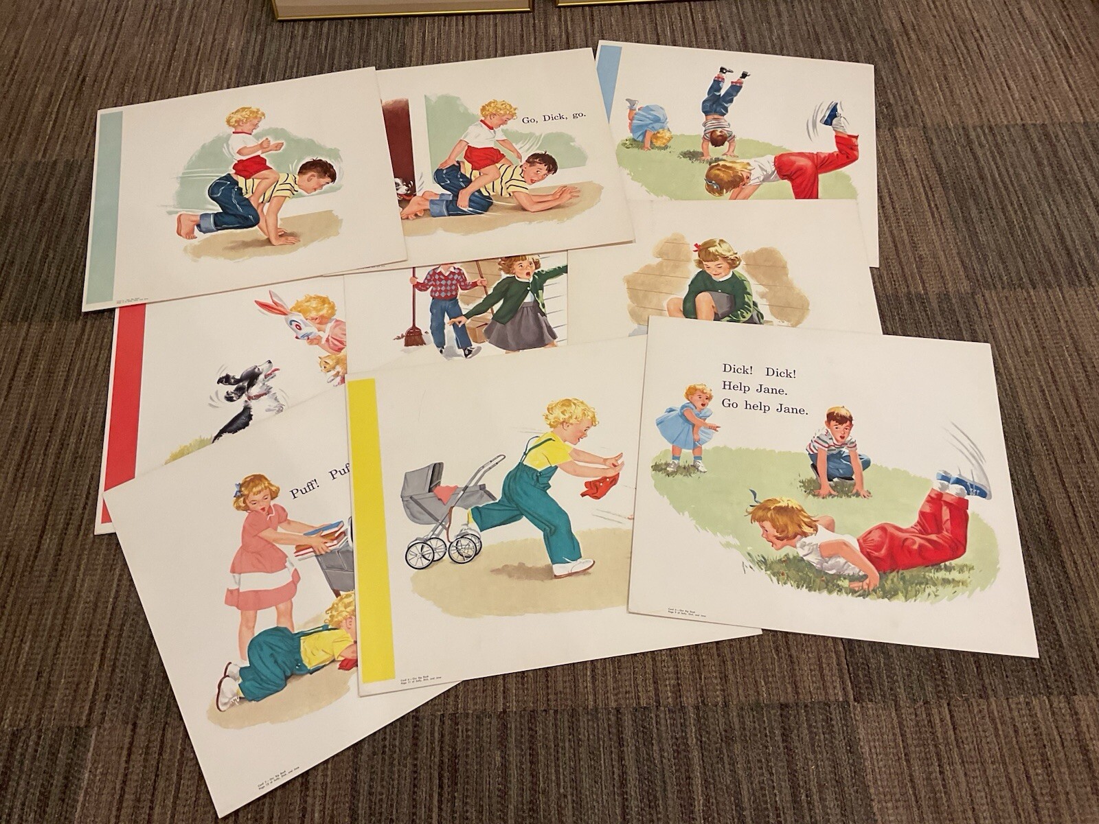 Dick And Jane Vintage Reading Posters Dick And Jane Vintage Reading Posters