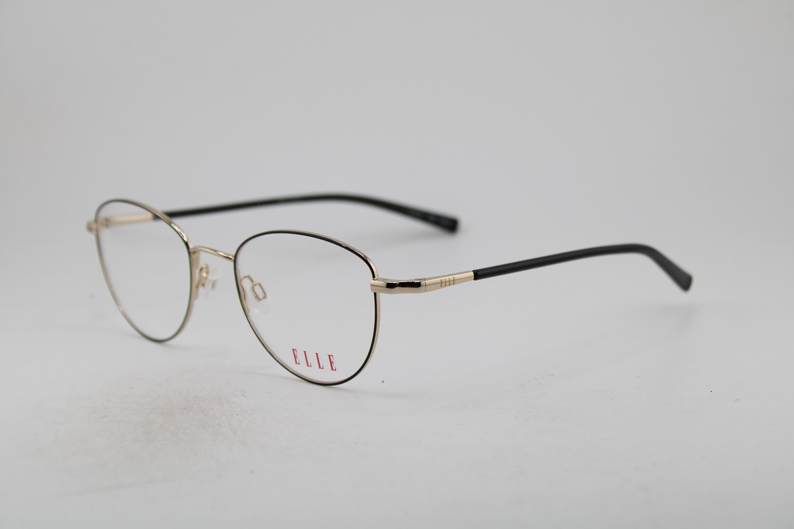 NEW ELLE EL 13467 BK BLACK GOLD GUNMETAL AUTHENTIC EYEGLASSES 51-19
