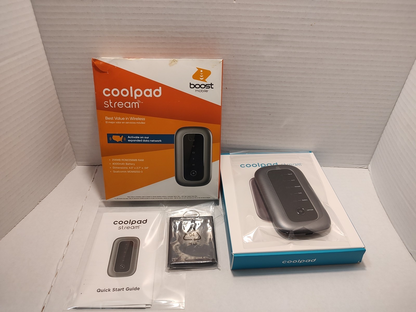 🔥 Boost Mobile Prepaid - Coolpad Stream,256MB, With 4000mAh Battery 🔥 Boost Mobile Prepaid - Coolpad Stream,256MB, With 4000mAh Battery