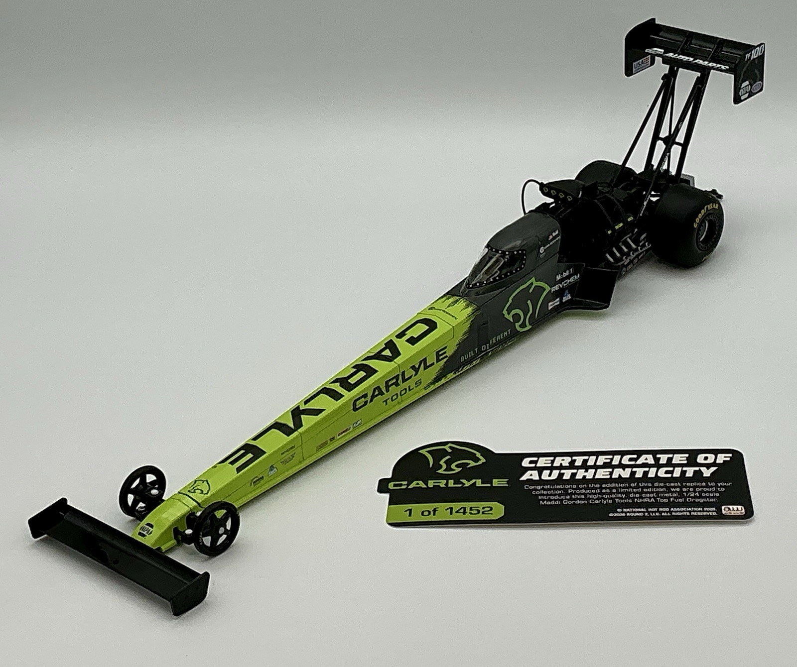 2026 1/24 Maddi Gordon “Carlyle Tools” NHRA Top Fuel Dragster 1 of 1452 SD Ship