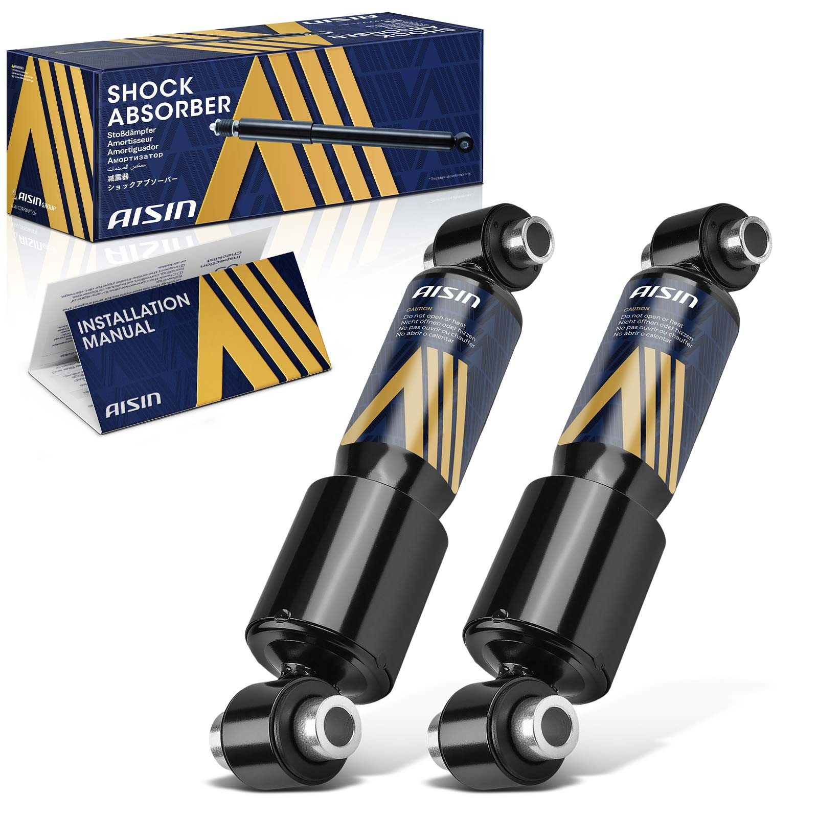 AISIN Pair Left & Right Shock Absorbers for Volvo VAH VHD VNL VNM 1998-2020 AISIN Pair Left & Right Shock Absorbers for Volvo VAH VHD VNL VNM 1998-2020