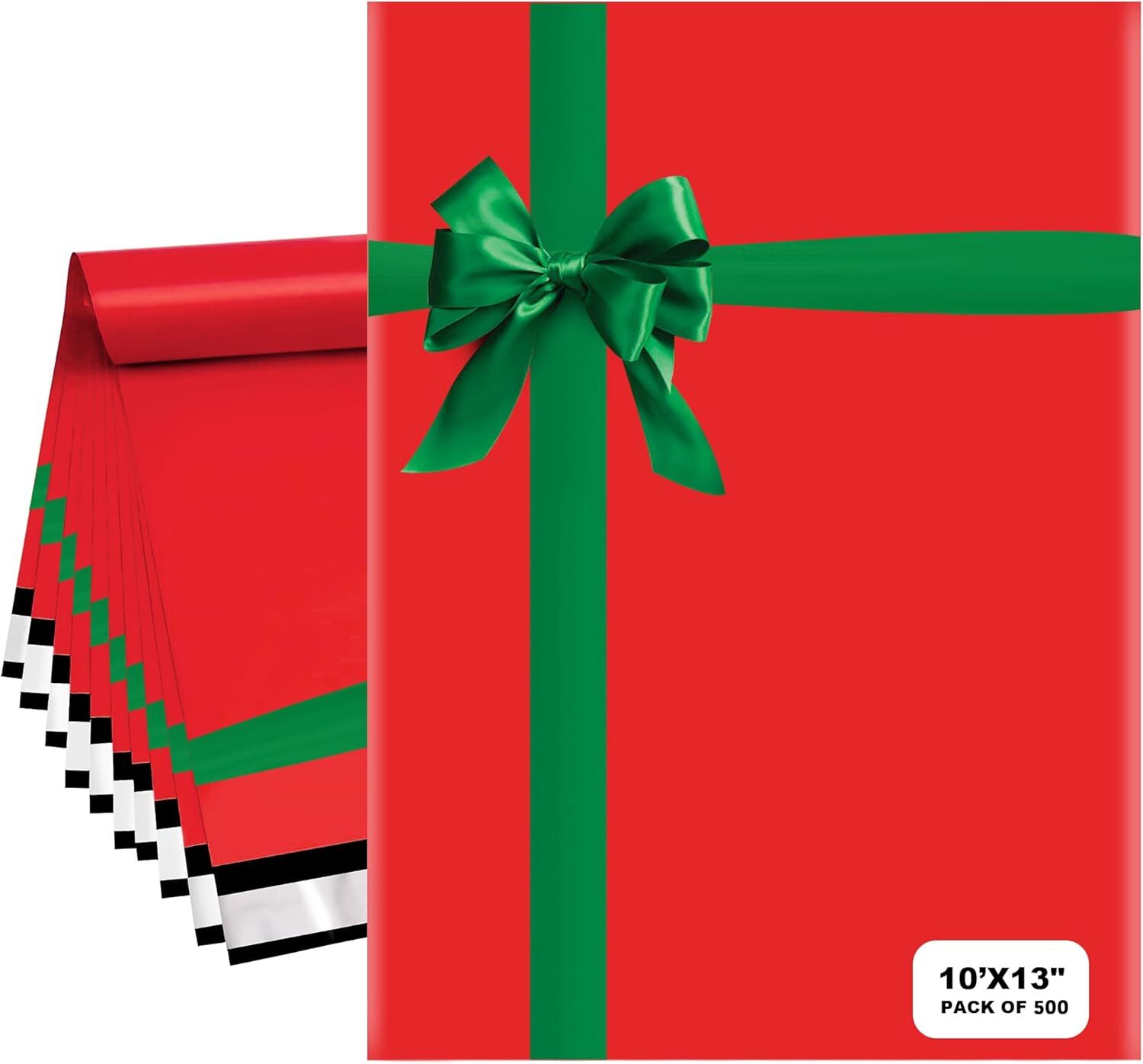 Christmas Poly Mailers 10x13\
