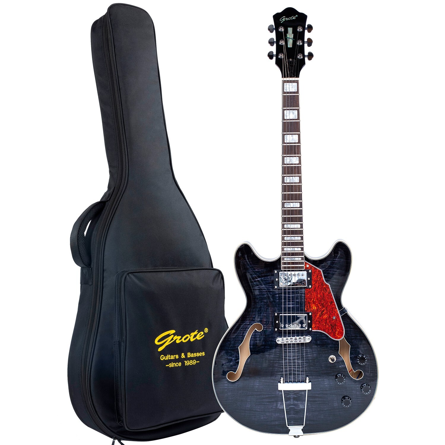 Grote 335-YS-HW Style Full-Size Semi-Hollow Body Electric Guitar Grote 335-YS-HW Style Full-Size Semi-Hollow Body Electric Guitar