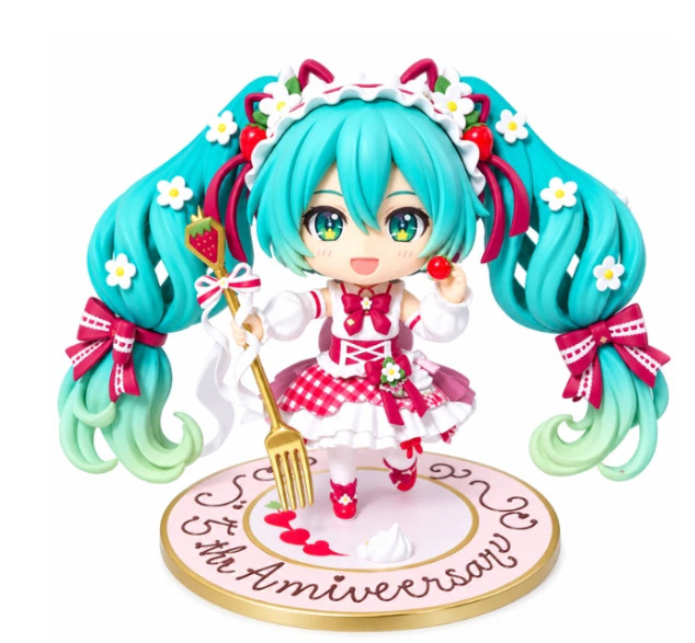Hatsune Miku Strawberry Cake Nendoroid 1939 PVC Figure 15th Anniversary Model To