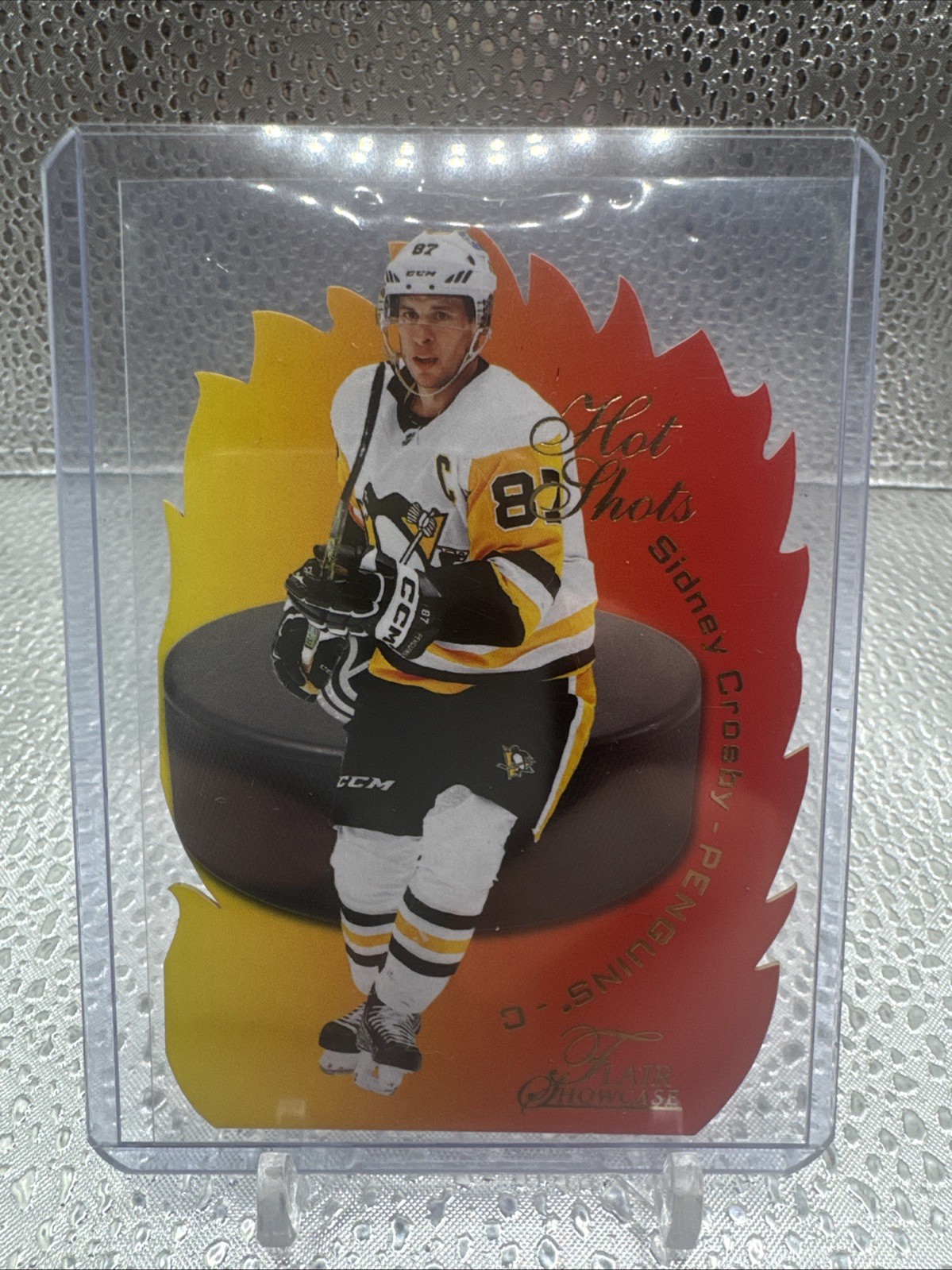 2022-23 Skybox Metal Universe Sidney Crosby Flair Showcase Hot Shots #1 2022-23 Skybox Metal Universe Sidney Crosby Flair Showcase Hot Shots #1