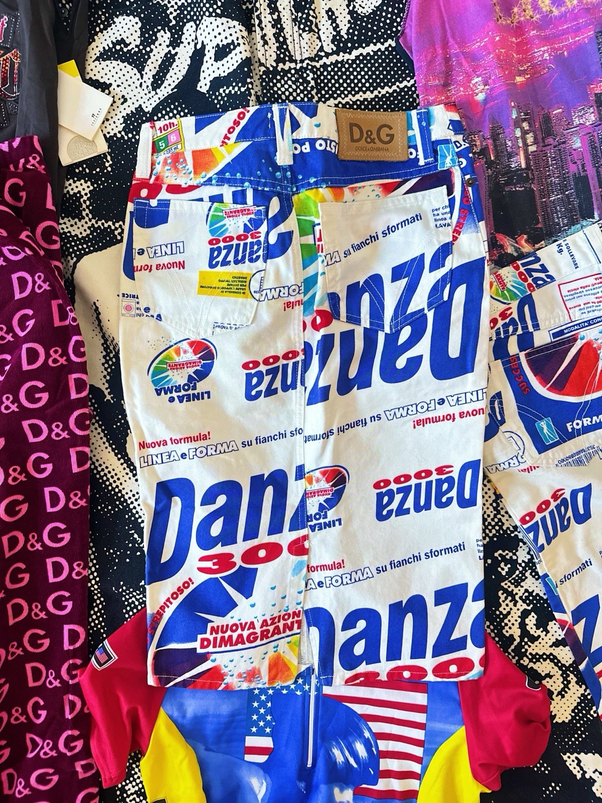 Vintage Dolce & Gabbana D&G Spring/Summer 2002 “Danza 3000” All Over Print Skirt Vintage Dolce & Gabbana D&G Spring/Summer 2002 “Danza 3000” All Over Print Skirt
