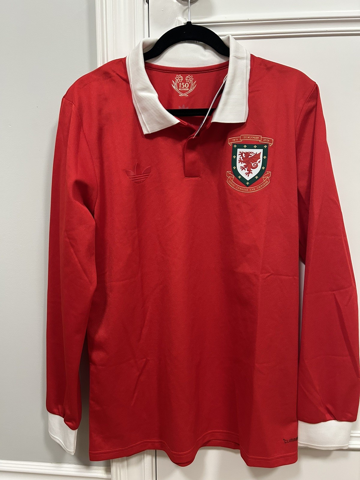 Wales 2026 Adidas 150 Yrs Anniversary Soccer Jersey Men's Sz Mens Large Wales 2026 Adidas 150 Yrs Anniversary Soccer Jersey Men's Sz Mens Large