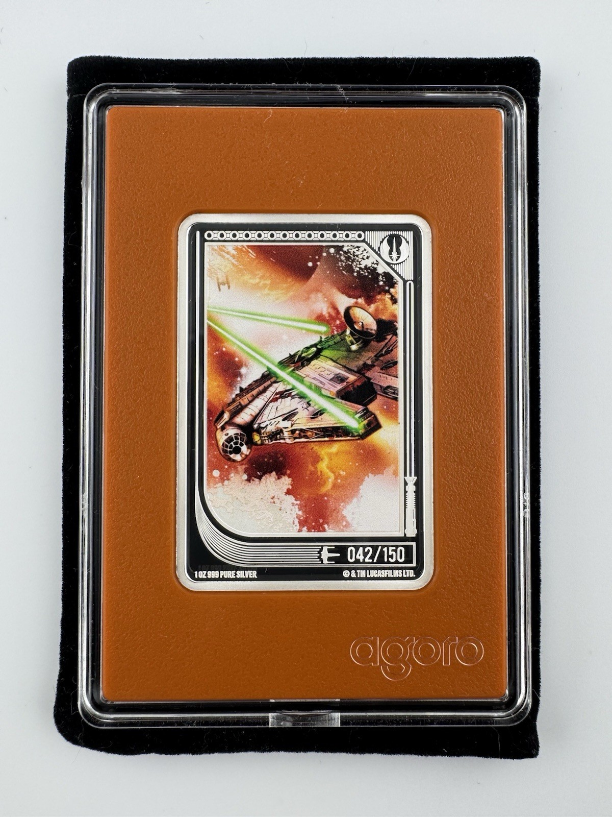 2026 Niue £2 Agoro Star Wars .999 Fine Millennium Falcon Limited #042/150
