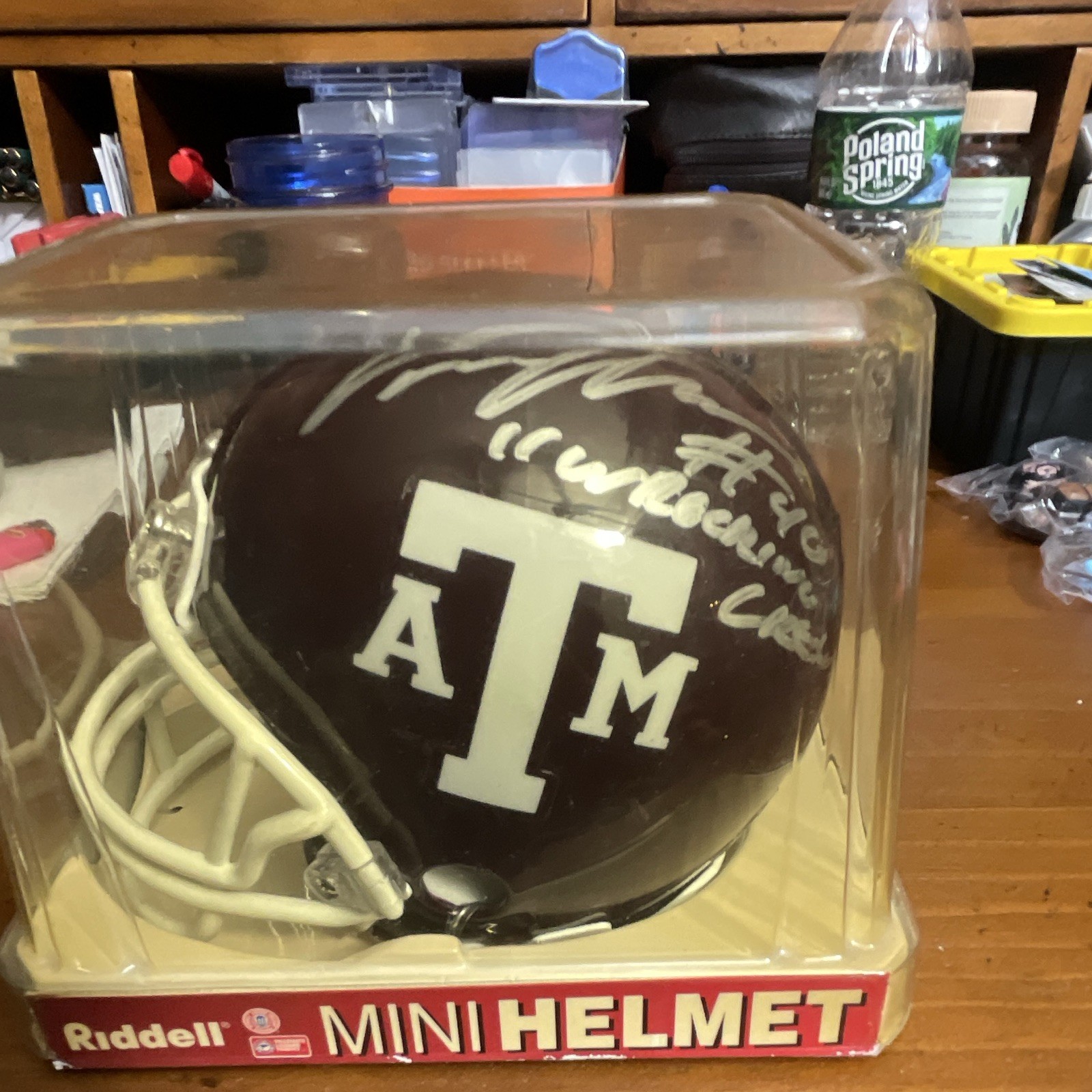 Von Miller Texas A&M Aggies Signed Mini Helmet (Not Authenticated) Von Miller Texas A&M Aggies Signed Mini Helmet (Not Authenticated)