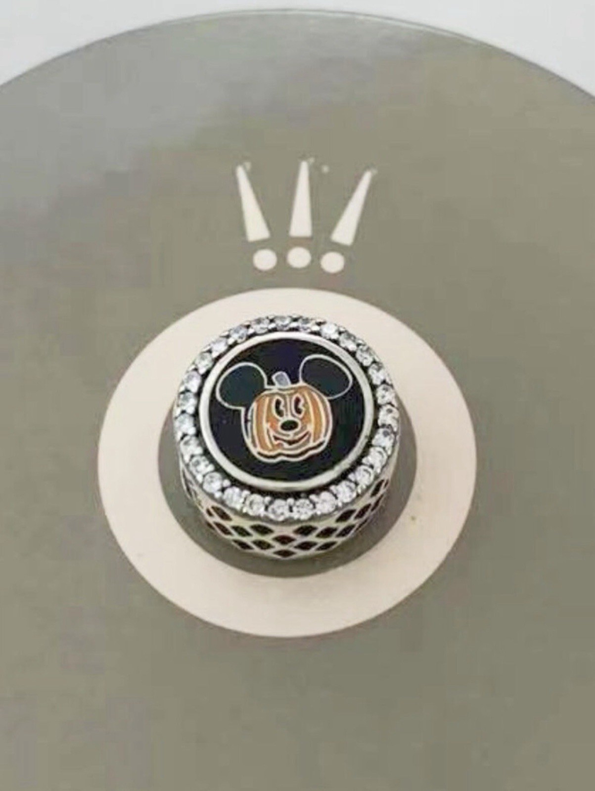 Authentic Pandora Silver Disney *LIMITED* Mickey Pumpkin Halloween BOO CZ Charm