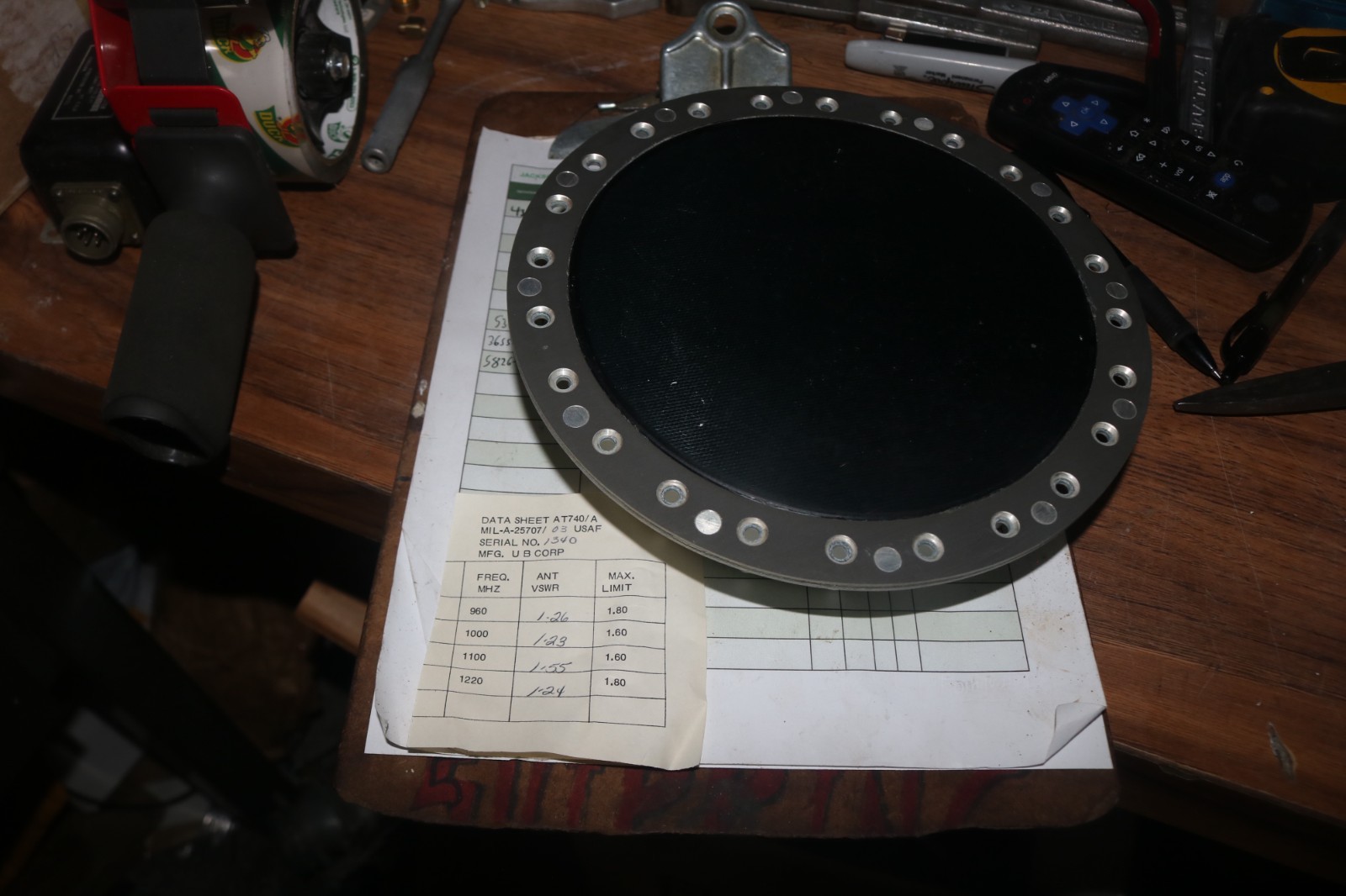 NOS USGI L band antenna M25707/3-03 5985-00-014-2398