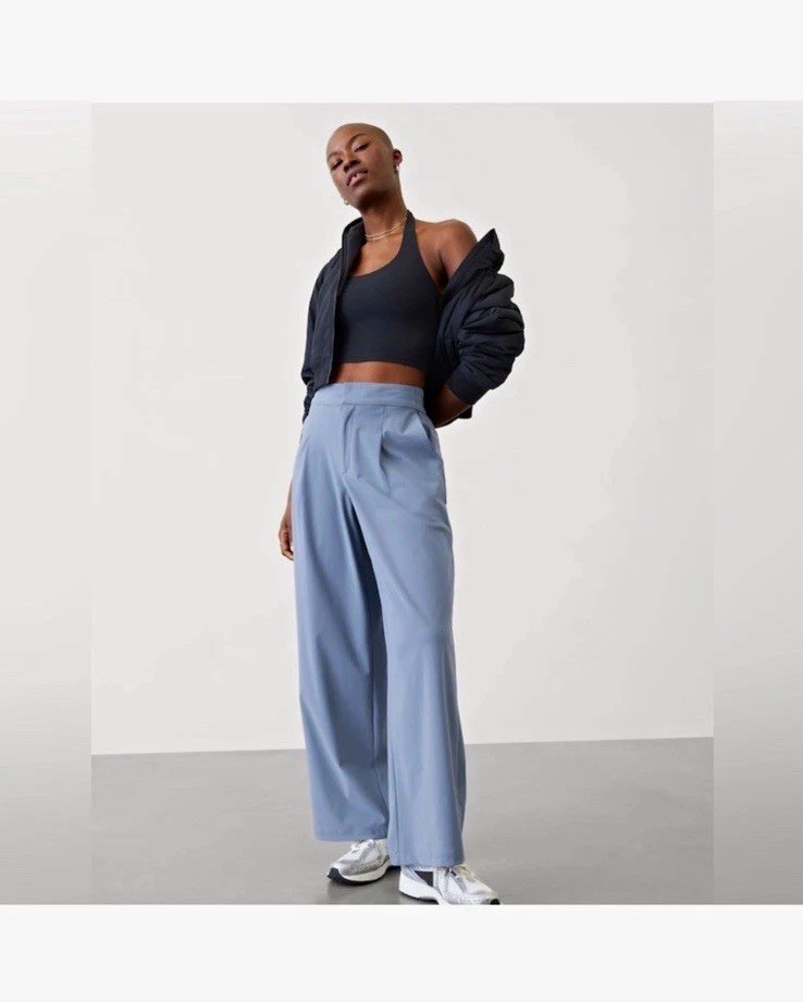 Athleta Women’s Pinnacle Trouser Pants Size 12 Shadow Blue Athleta Women’s Pinnacle Trouser Pants Size 12 Shadow Blue