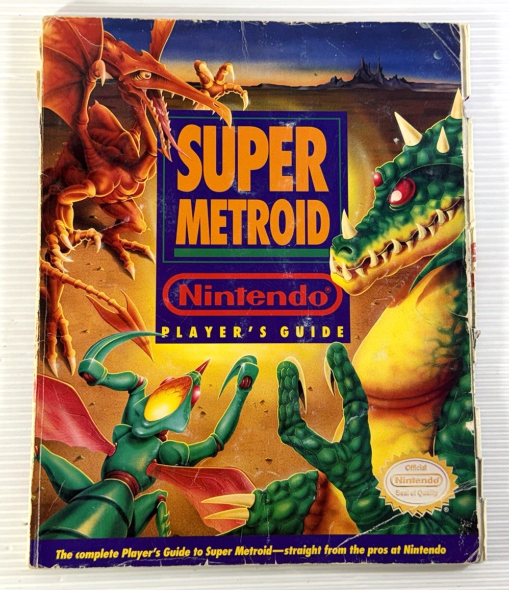 Super Metroid Official Nintendo Player's Strategy Guide with Fold Out Map Super Metroid Official Nintendo Player's Strategy Guide with Fold Out Map