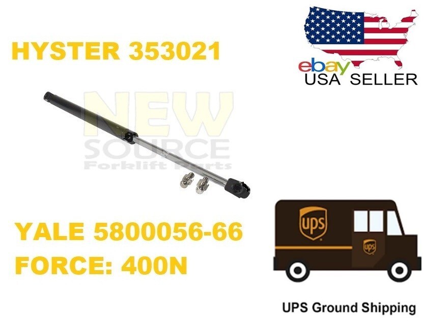 353021 ENGINE HOOD GAS SPRING HYSTER FORKLIFT YALE 580005666 FORCE 400N ML022