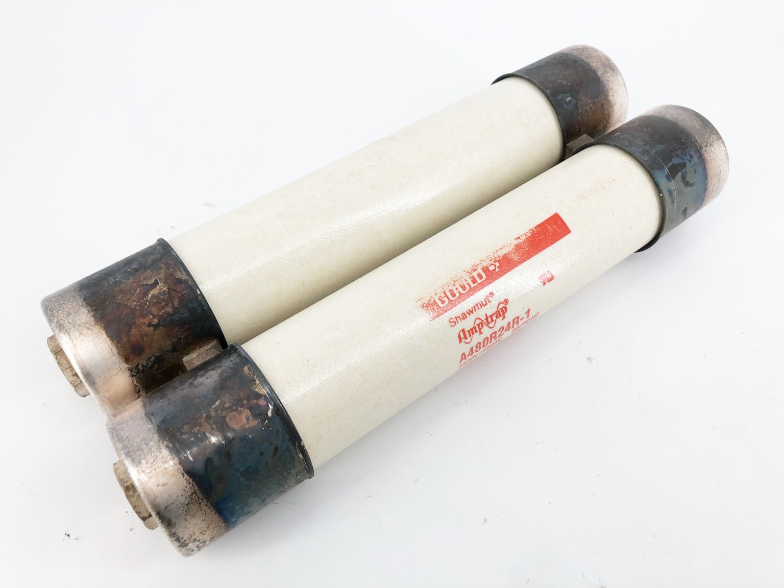 New Gould Shawmut A480R24R-1 Fuse 2400/4800V Designation 24R - No Box New Gould Shawmut A480R24R-1 Fuse 2400/4800V Designation 24R - No Box