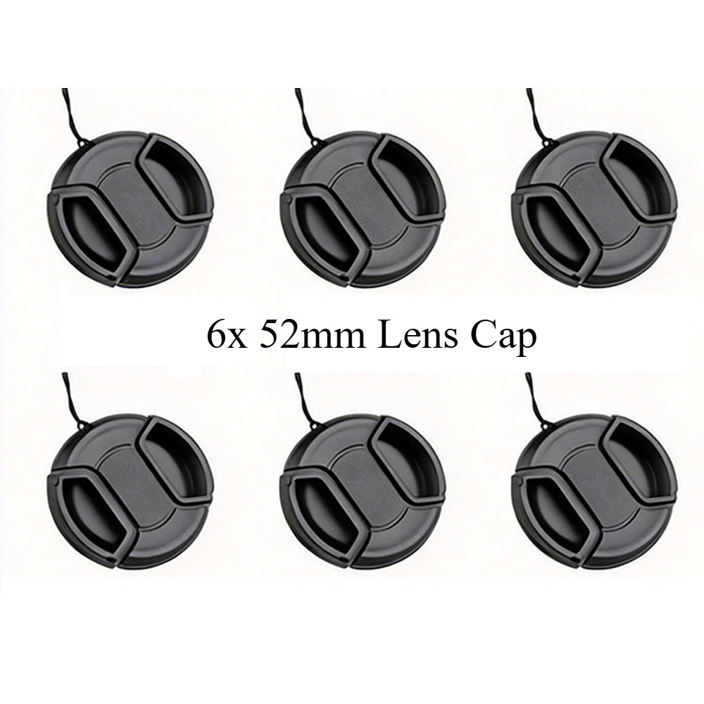 6x Front Lens Cap for Camera Lenses 37/40.5/43/46/49/52/55/58/62/67/72/77/82mm