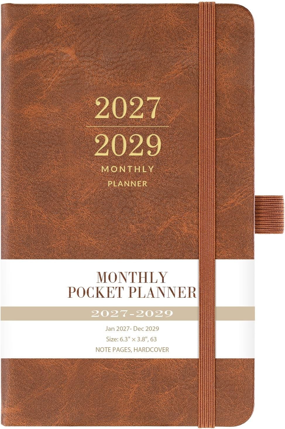 20272029 Monthly Pocket Planner JAN 2027 DEC 2029, 3 Year Calendar, Faux Le... 20272029 Monthly Pocket Planner JAN 2027 DEC 2029, 3 Year Calendar, Faux Le...