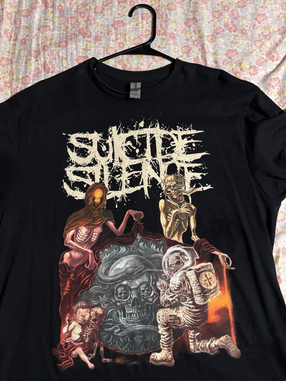 Gildan Heavy Cotton Suicide Silence North American Tour 2023 Black T-Shirt Gildan Heavy Cotton Suicide Silence North American Tour 2023 Black T-Shirt