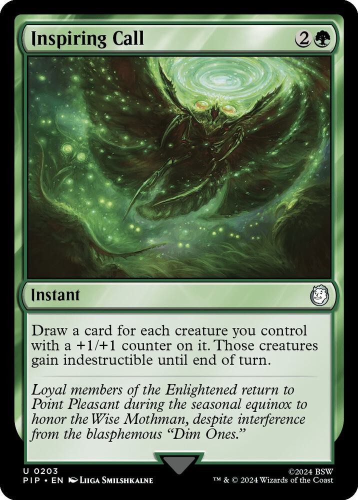 1x Inspiring Call - Universes Beyond: Fallout Near Mint - MTG