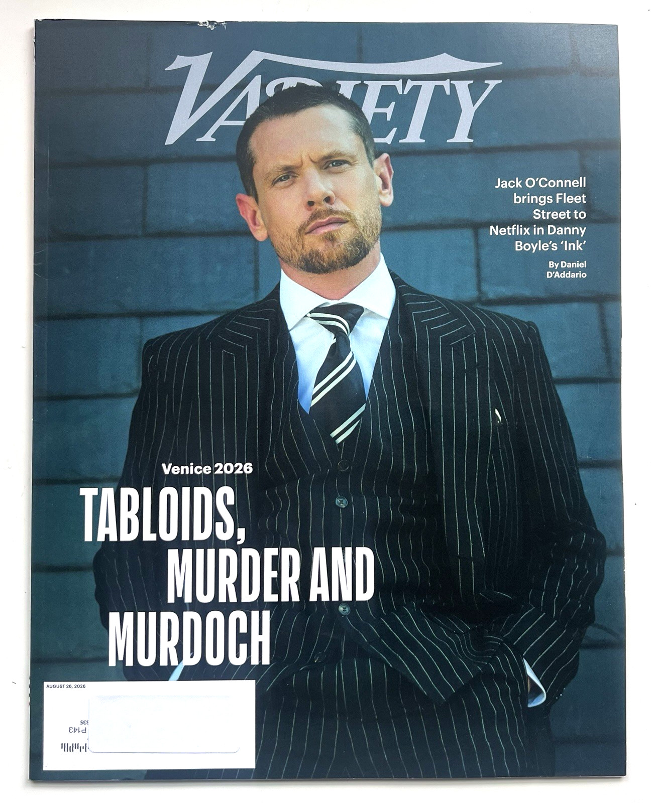 Jack O\' Connell - Variety Magazine August 26, 2026 Danny Boyle INK Jack O\' Connell - Variety Magazine August 26, 2026 Danny Boyle INK