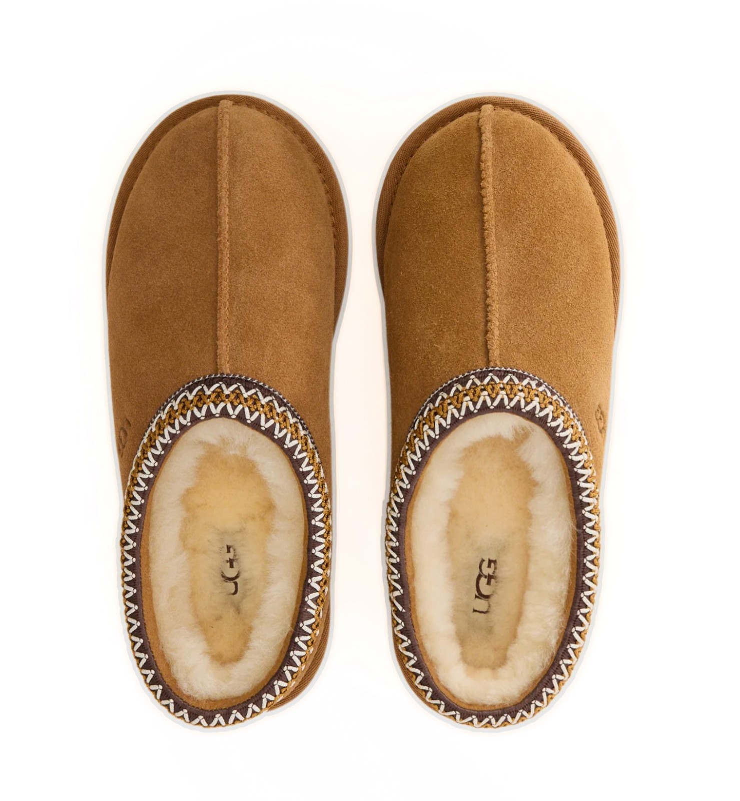 Authentic Women\'s Shoes 100% UGG Tasman II Braid Winter Slippers Chestnut NIB