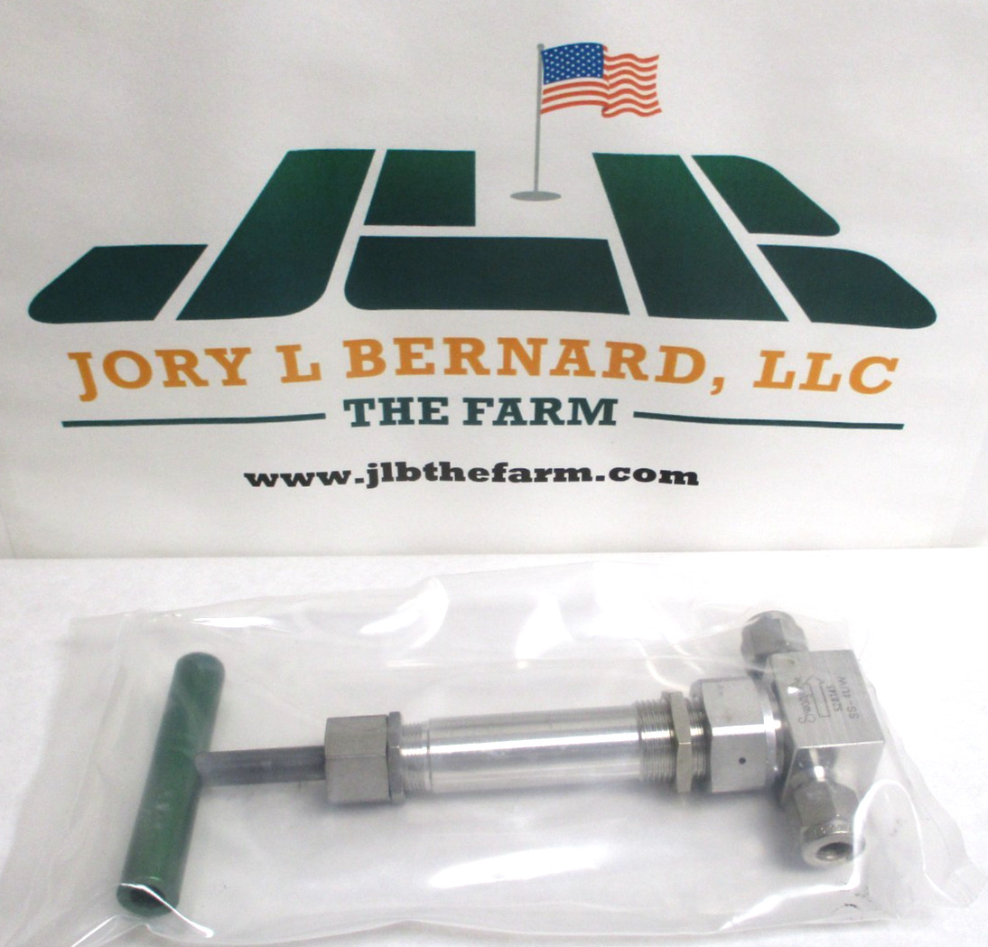 SWAGELOK, SS-4UW, SST SECONDARY PACKED BELLOWS SEALED VALVE, 1/4