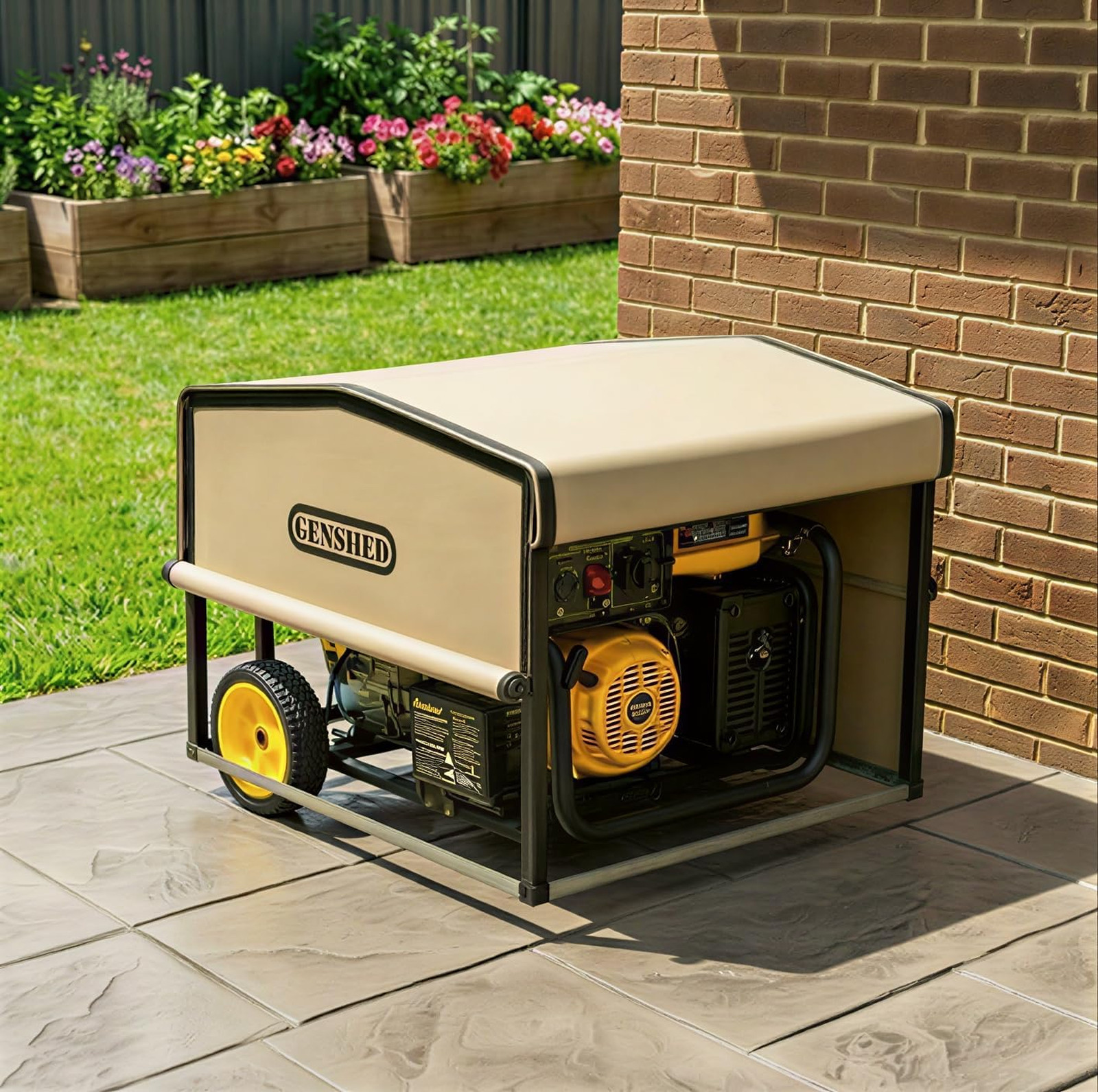Generator Shed For Storing & Running Generator Outdoor - Combining Generator
