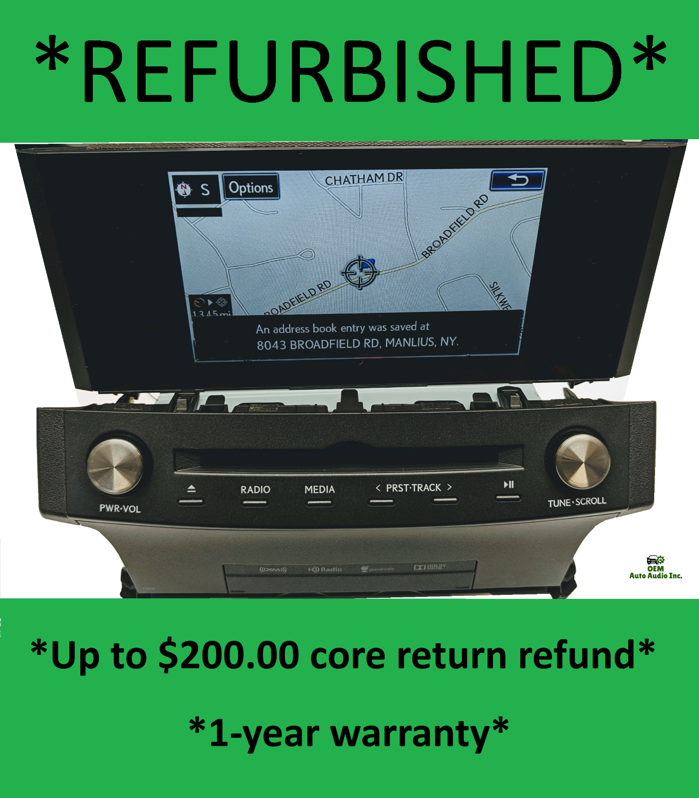 2014-2016 Lexus IS200T IS300 350 radio Gracenote navigation REFURBISHED CORE $$$ 2014-2016 Lexus IS200T IS300 350 radio Gracenote navigation REFURBISHED CORE $$$