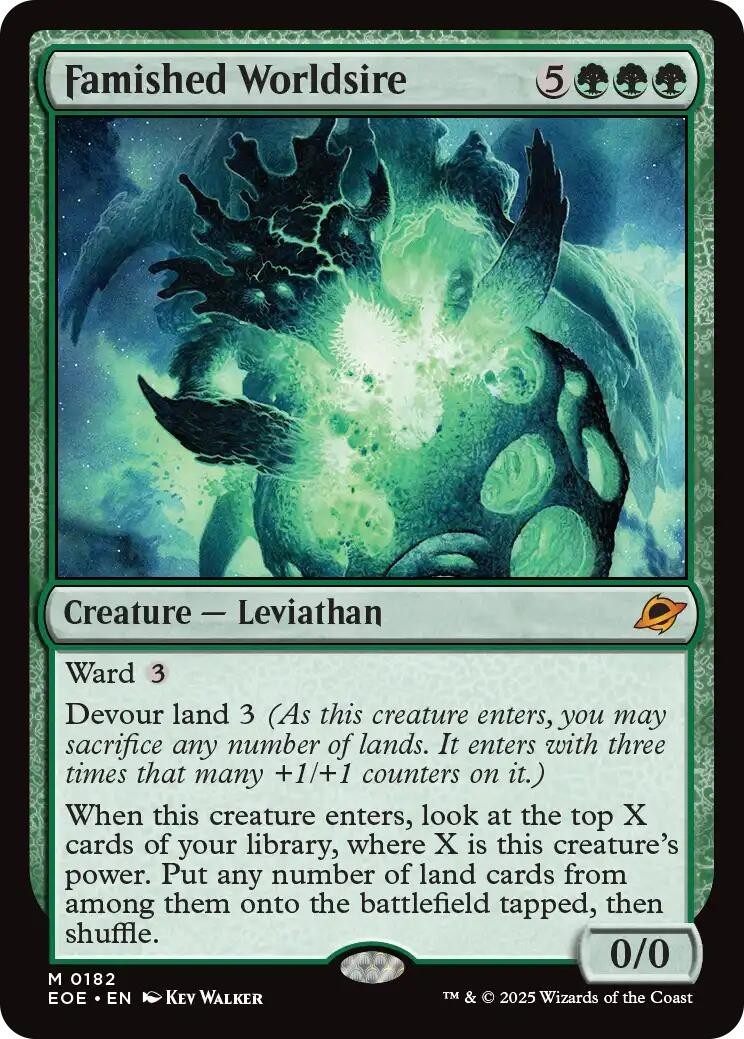 MTG EOE M Famished Worldsire #182 NM MTG EOE M Famished Worldsire #182 NM