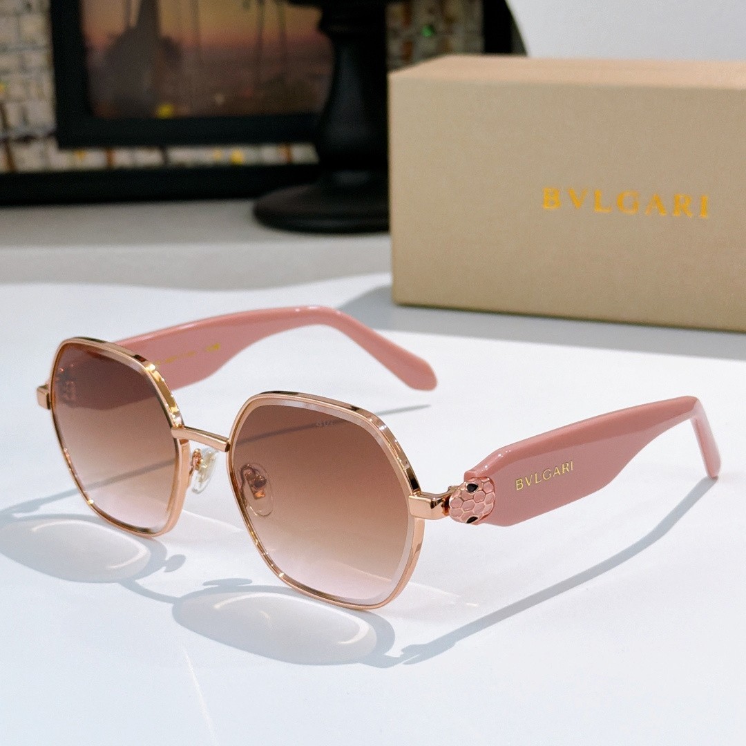 BVLGARI BV9029B Square Sunglasses Pink Frame Brown Gradient Lens 58-17-143 BVLGARI BV9029B Square Sunglasses Pink Frame Brown Gradient Lens 58-17-143