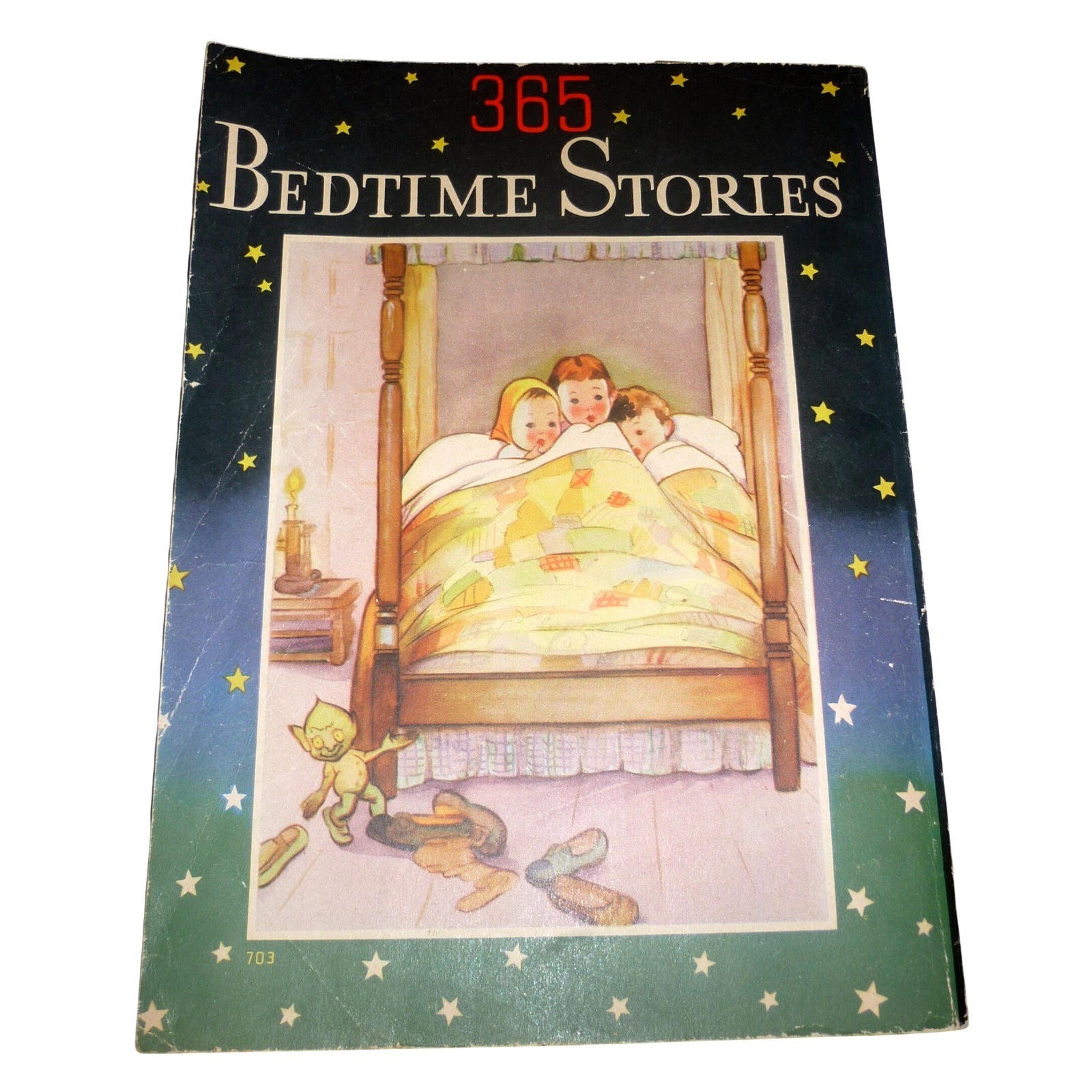 Vintage 1930s 365 Bedtime Stories Book Whitman Publishing Softcover #703 Large Vintage 1930s 365 Bedtime Stories Book Whitman Publishing Softcover #703 Large