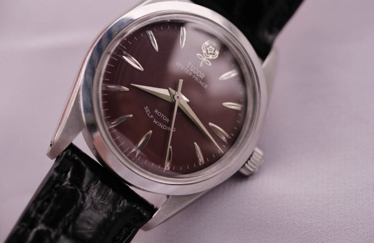 Vintage TUDOR Oyster Prince Ref.7964 Red Dial Automatic Rose Logo Men\'s Watch