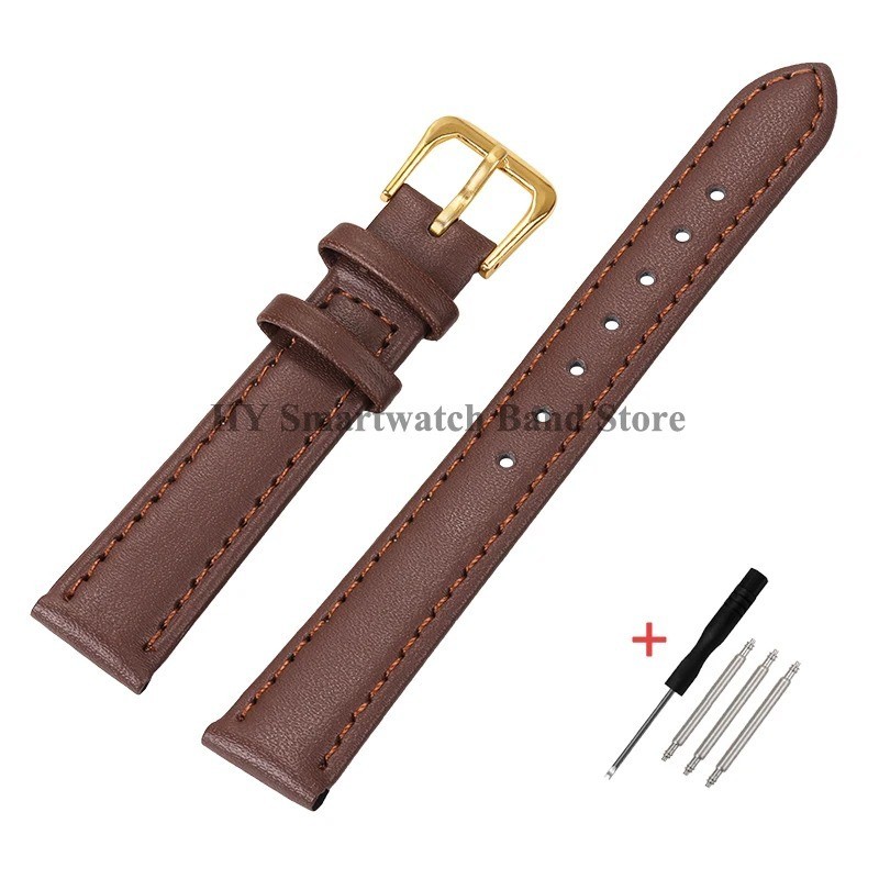 Genuine Leather Mens Watch Strap Band Brown Black 12mm 14mm 16mm 18mm 20mm 22mm