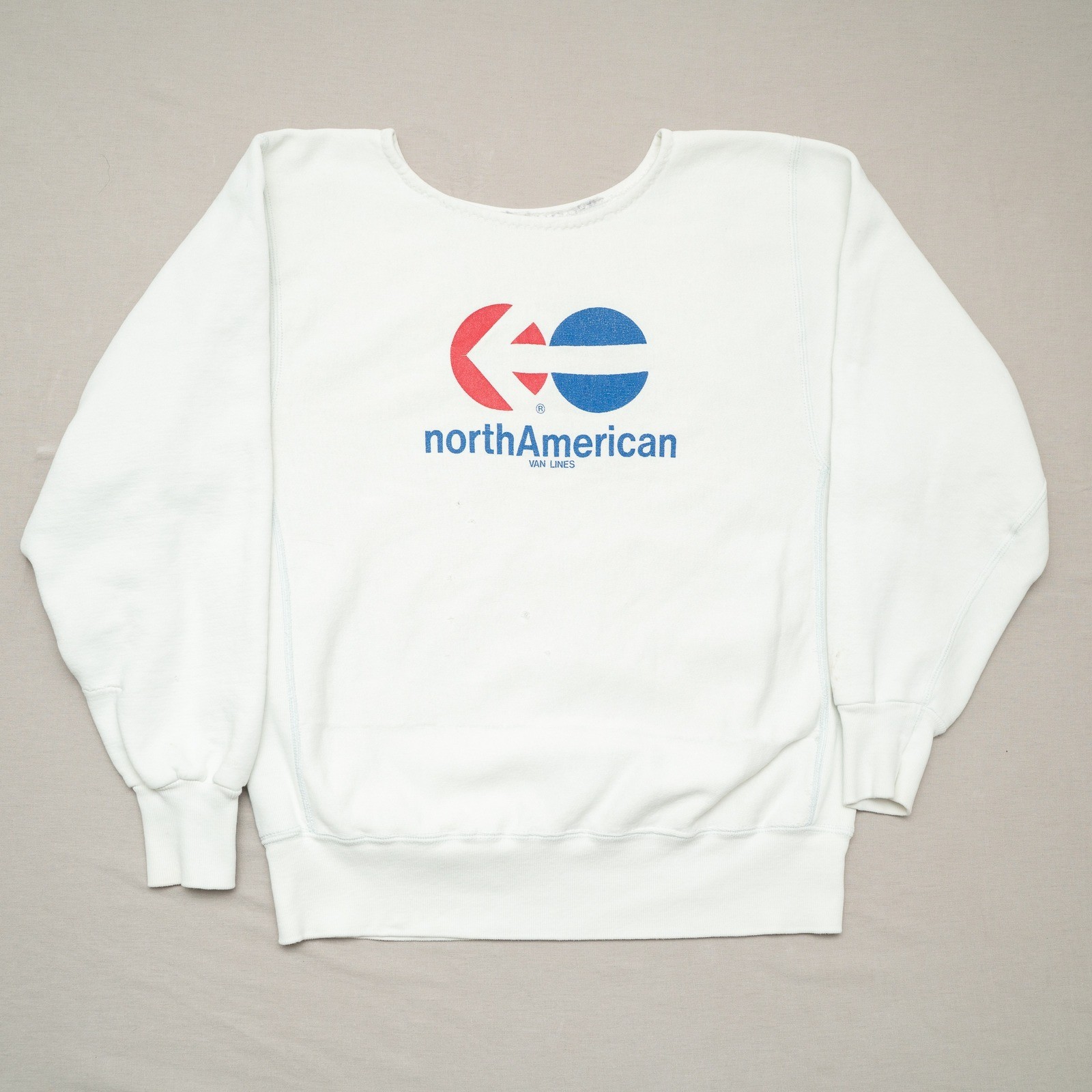 Vintage North American Van Lines John F Goetjen Sons Reverse Weave Sweatshirt