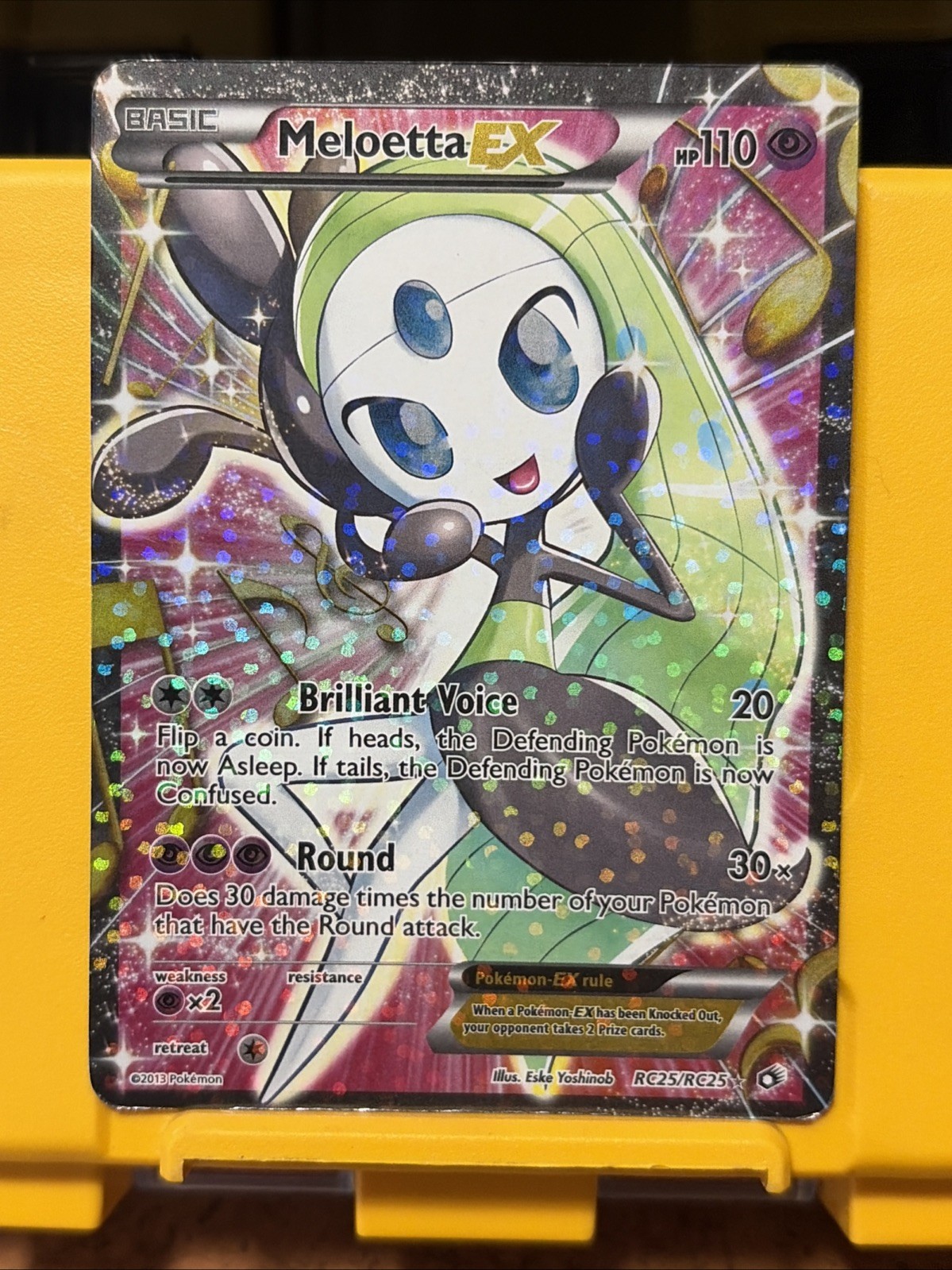 Meloetta EX (RC25 Full Art) RC25/RC25 Legendary Treasures Holo Ultra Rare 110HP Meloetta EX (RC25 Full Art) RC25/RC25 Legendary Treasures Holo Ultra Rare 110HP