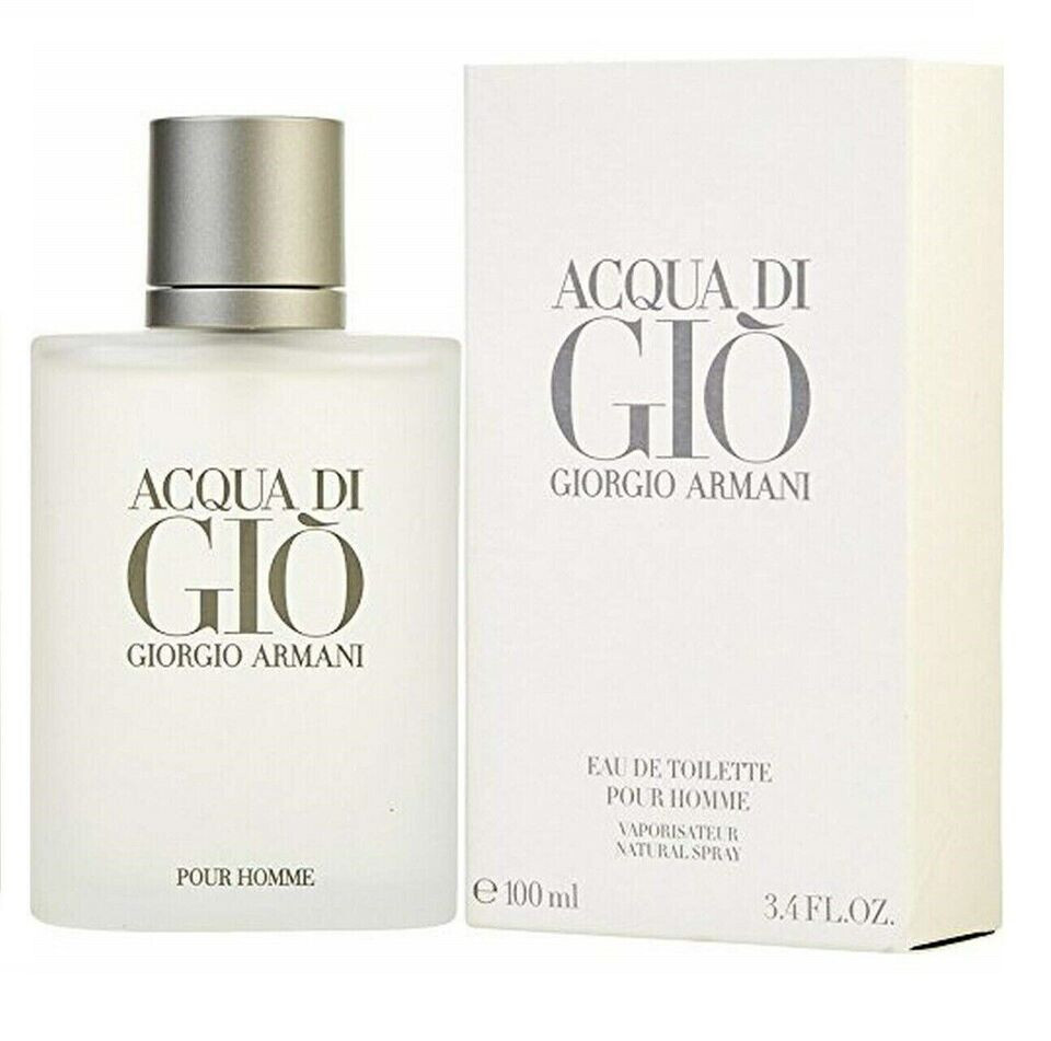 Giorgio Armani Acqua Di Gio 3.4 oz Men\'s Eau de Toilette Spray New & Sealed Giorgio Armani Acqua Di Gio 3.4 oz Men\'s Eau de Toilette Spray New & Sealed