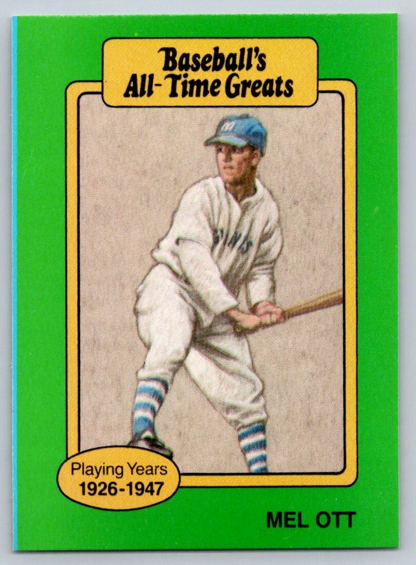 1987 Hygrade Baseball\'s All-Time Greats - Mel Ott