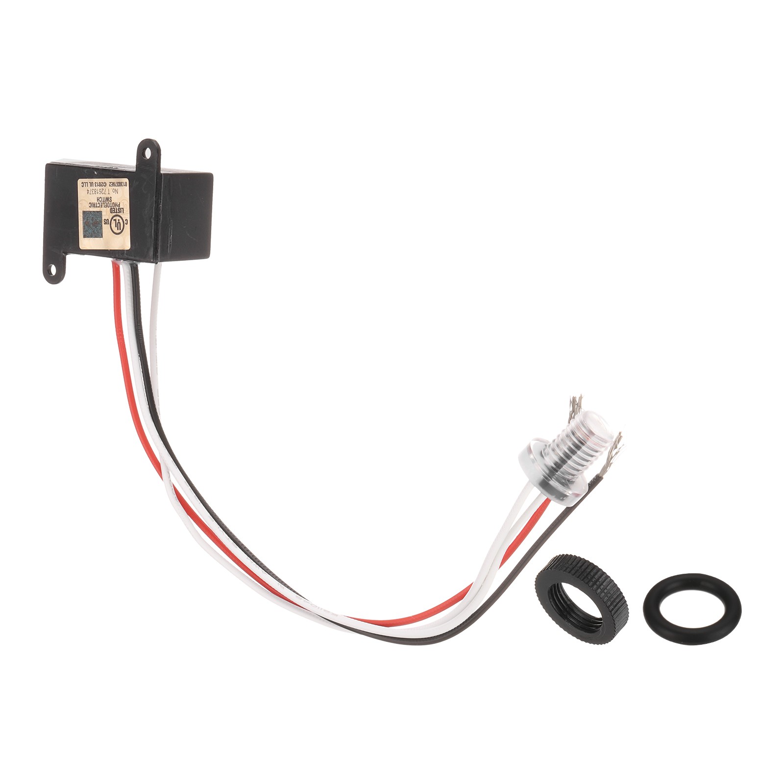 JL-102AR 120-Volt Outdoor Hard-Wired Post Eye Light Control, Black