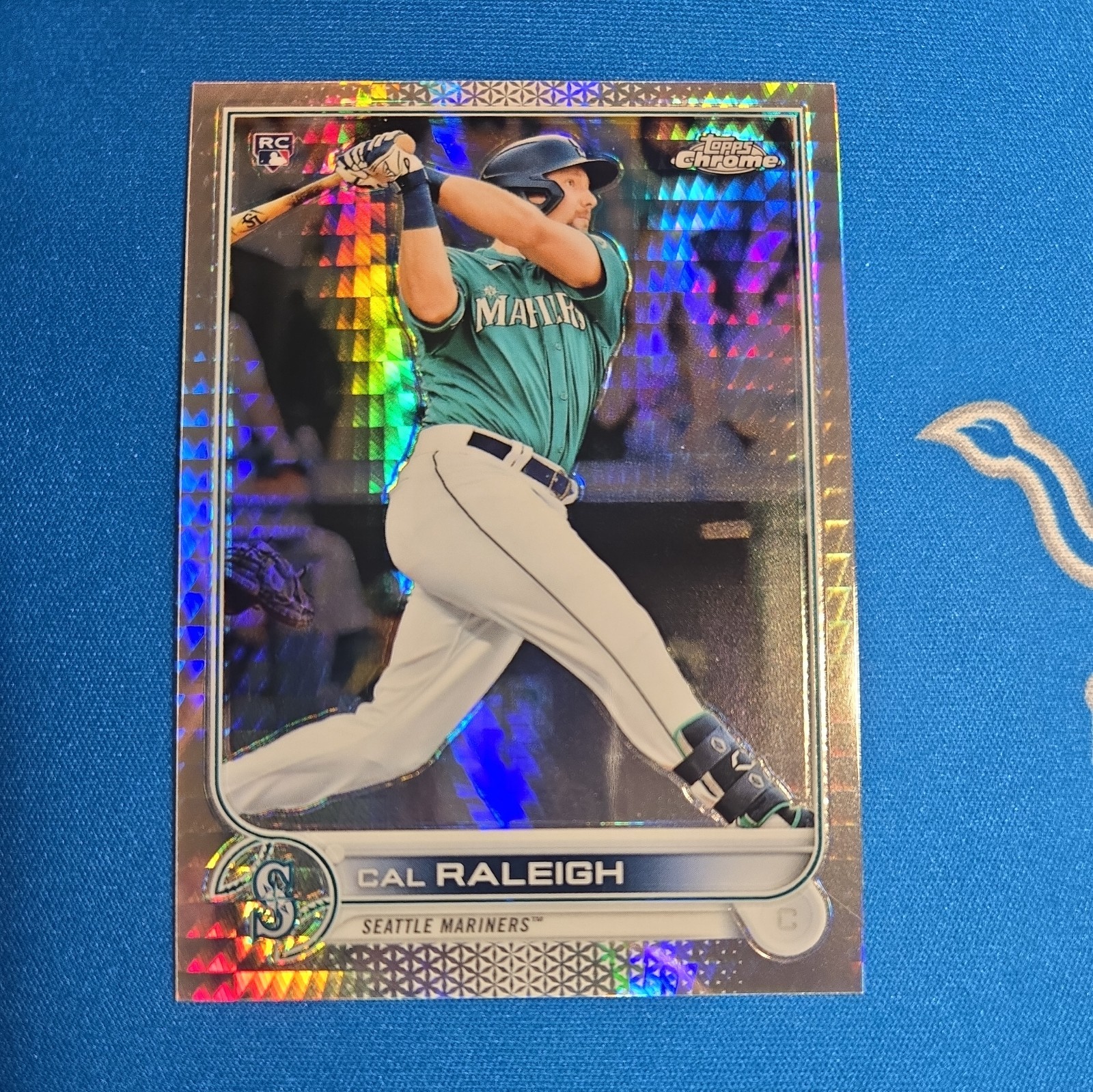 2022 Topps Chrome - Cal Raleigh #149 Prism Refractor (RC) Seattle Mariners 2022 Topps Chrome - Cal Raleigh #149 Prism Refractor (RC) Seattle Mariners