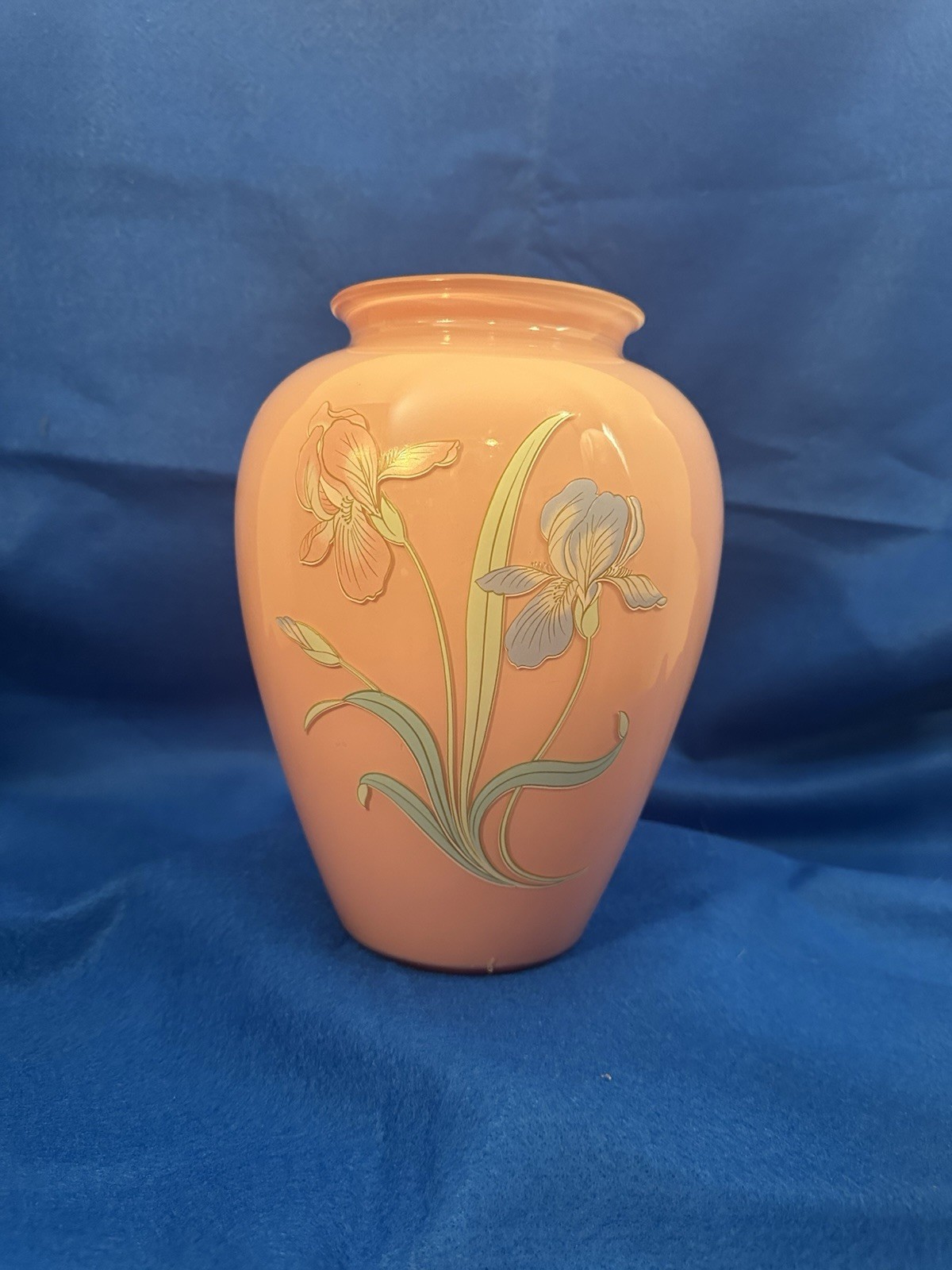 Vintage Hand Blown/Hand Painted Art Deco Glass Vase Vintage Hand Blown/Hand Painted Art Deco Glass Vase