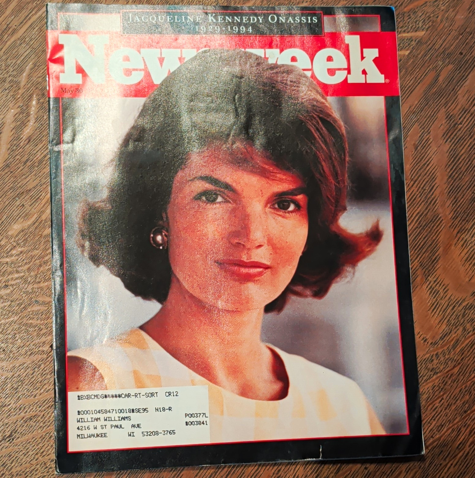 Newsweek Magazine May 30 1994 Jacqueline Kennedy Onassis Memorial Issue Newsweek Magazine May 30 1994 Jacqueline Kennedy Onassis Memorial Issue