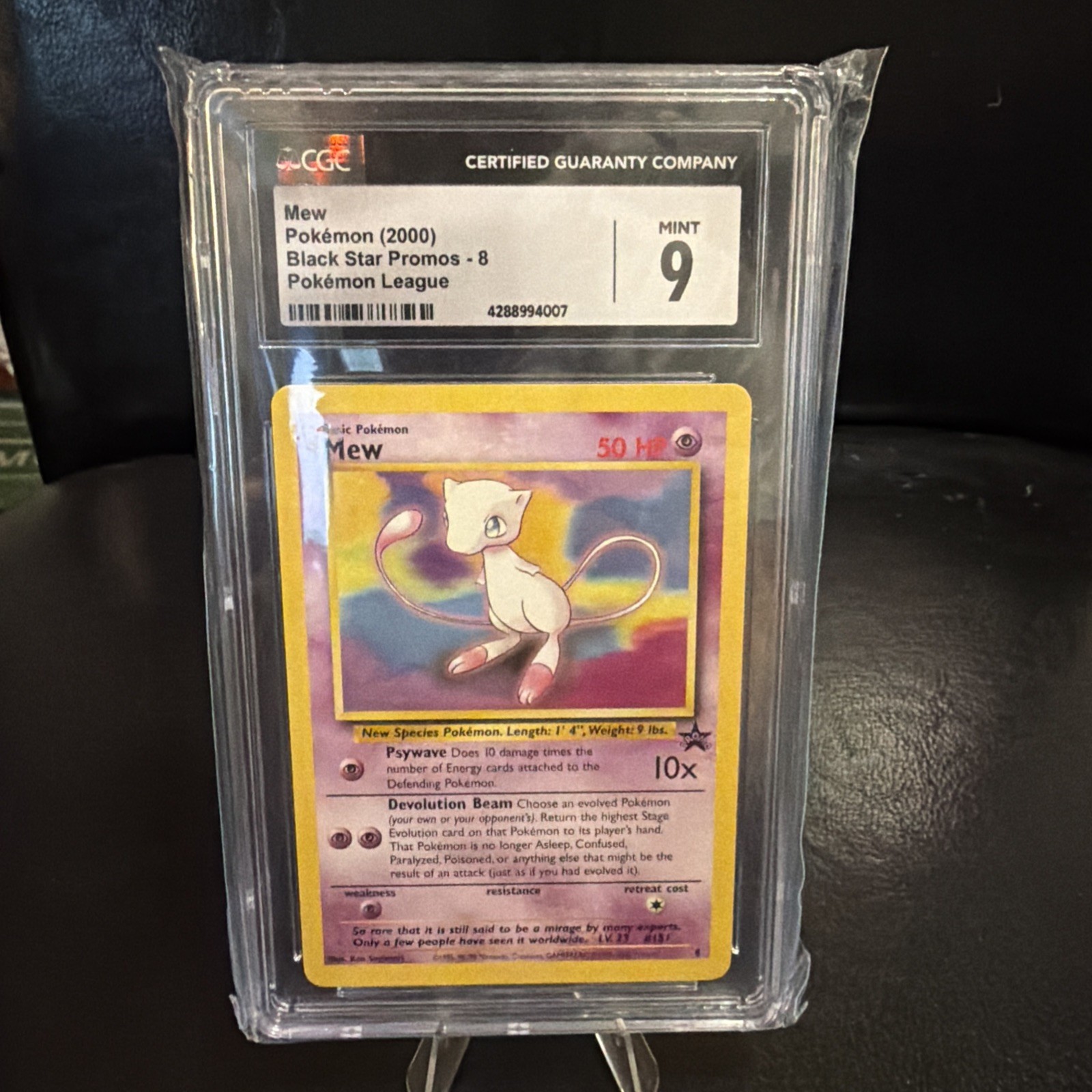2000 Black Star Promos #8 Mew CGC 9 2000 Black Star Promos #8 Mew CGC 9