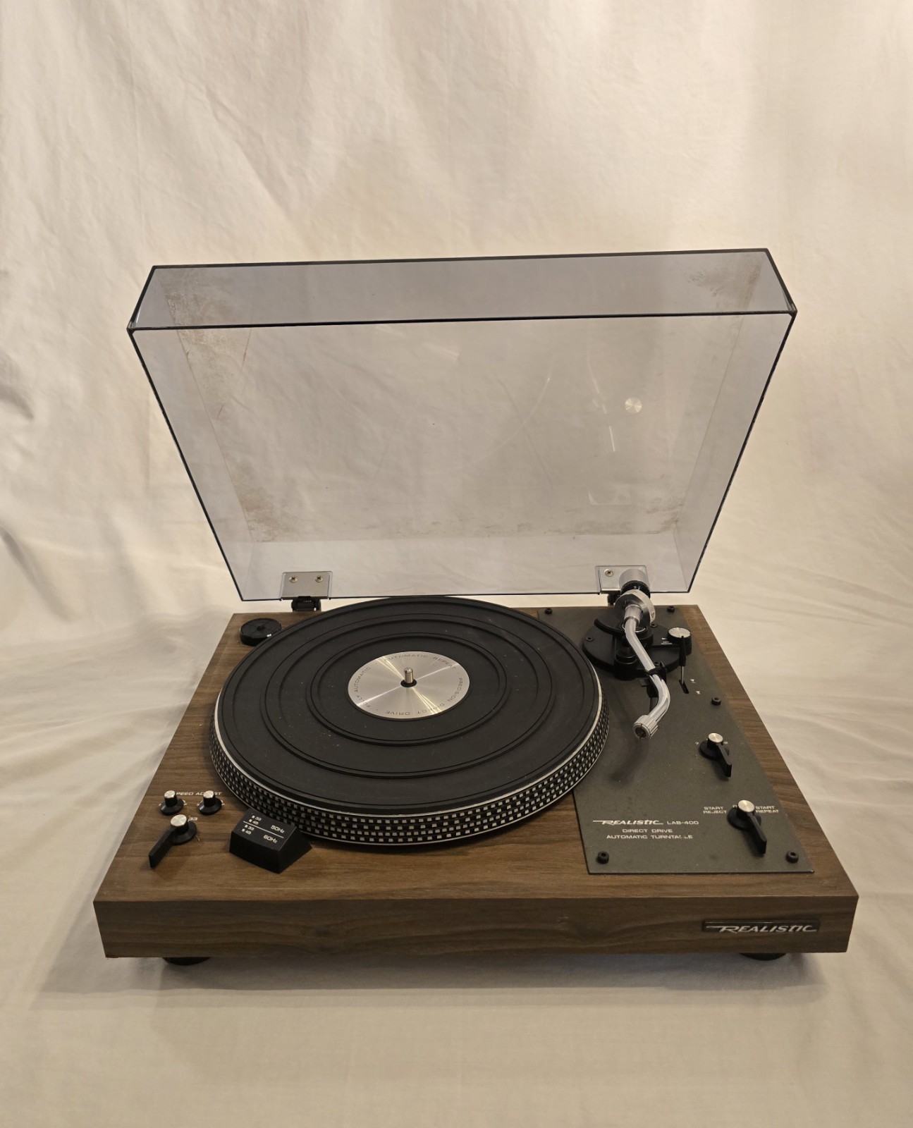 Realistic LAB-400 Direct Drive Automatic Turntable Vintage Japan Tested