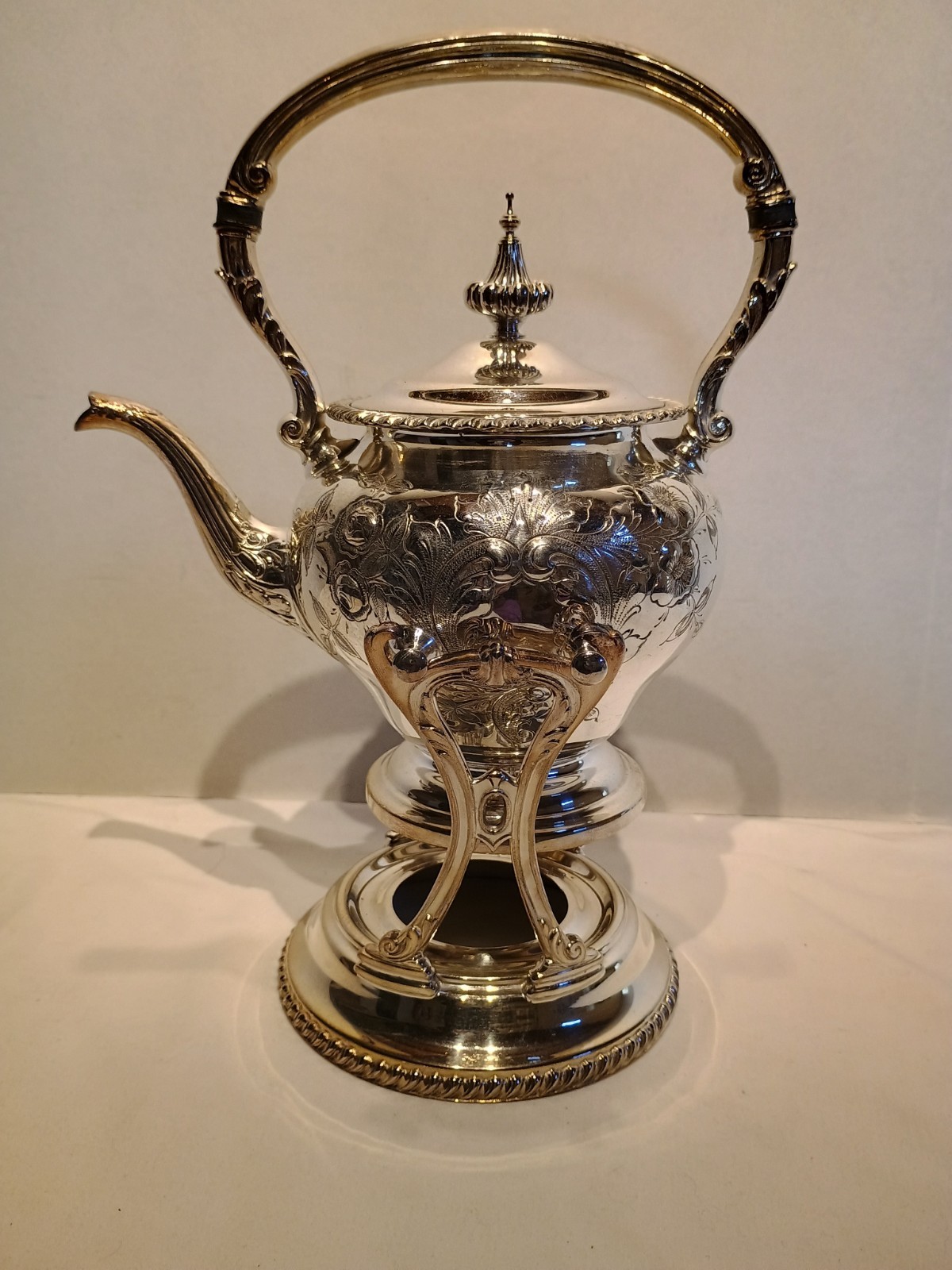 1900\'s Friedman Silver Co. Gorham Hand Chased Tilting Teapot