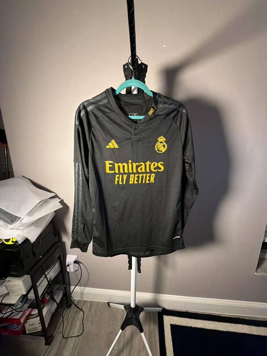 Adidas Real Madrid 23/24 Vini Jr. 7 Third Long Sleeve Jersey Size S Adidas Real Madrid 23/24 Vini Jr. 7 Third Long Sleeve Jersey Size S