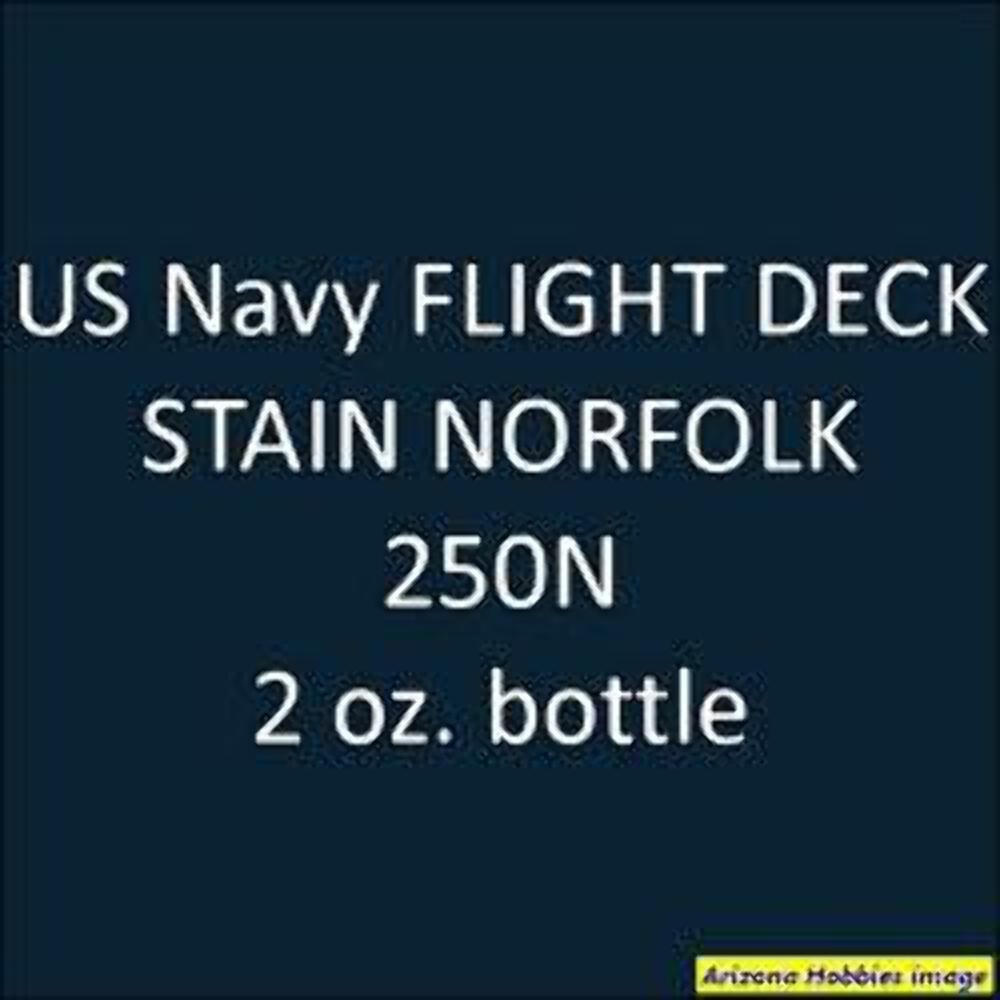 U.S. Navy FLIGHT DECK STAIN Norfolk 250-N (1941-1945) 2-oz bottle (Air-brush) Tr