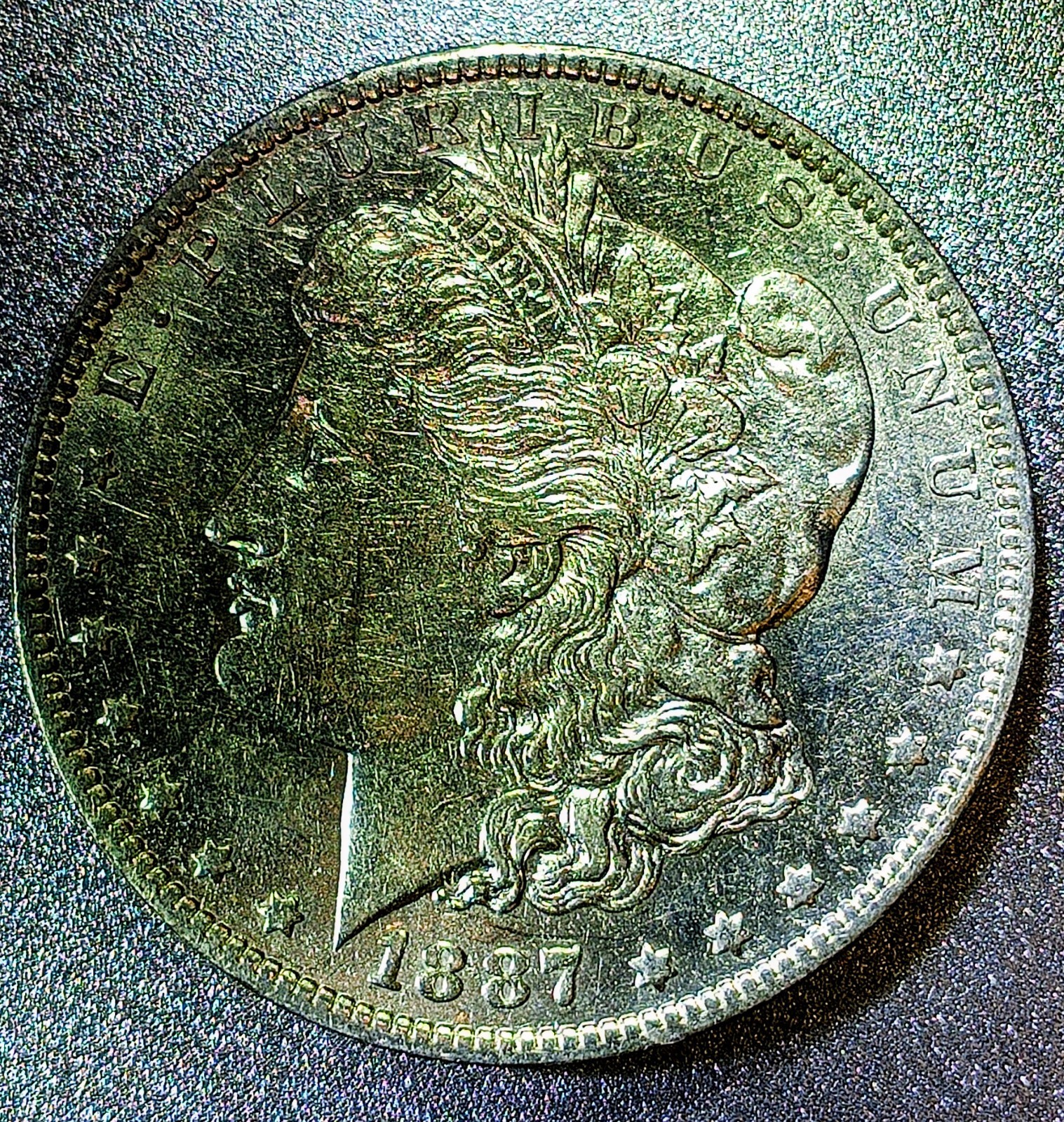 *1887-O Morgan Silver Dollar AU+ 90% Silver *1887-O Morgan Silver Dollar AU+ 90% Silver