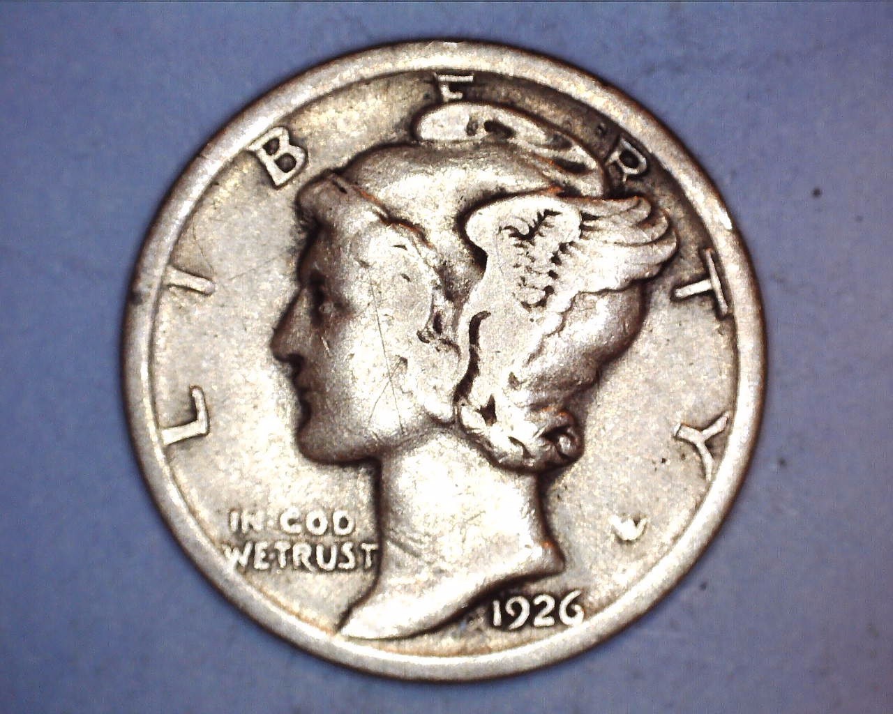 1926-S Mercury Head Silver Dime VG COND. ***918-6 1926-S Mercury Head Silver Dime VG COND. ***918-6